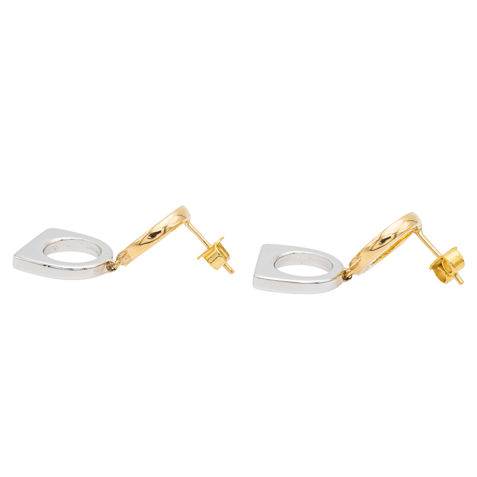 Fred Boucles d'oreilles Bicolore Success Or jaune, Or blanc