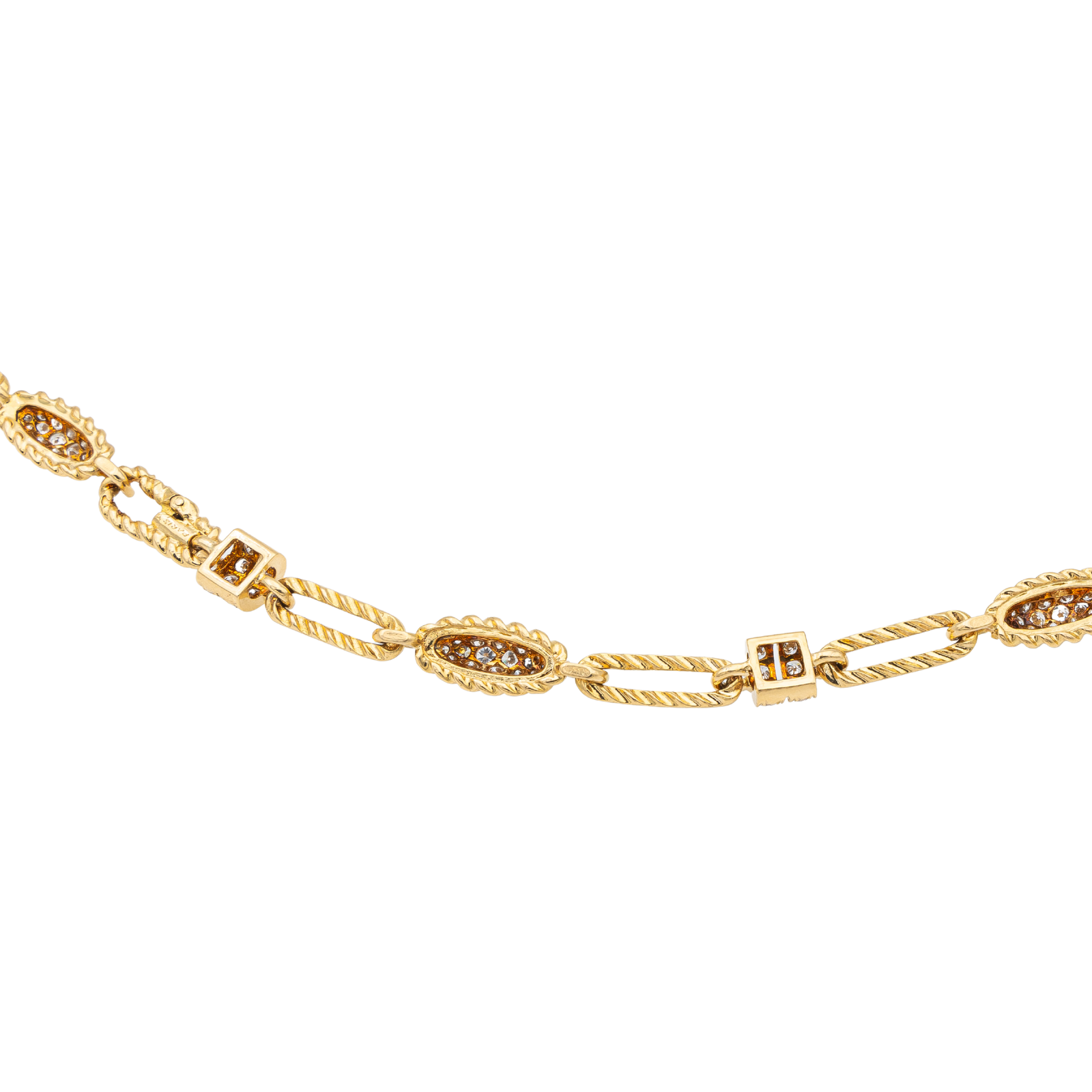 Fred Yellow Gold Diamond Long Necklace