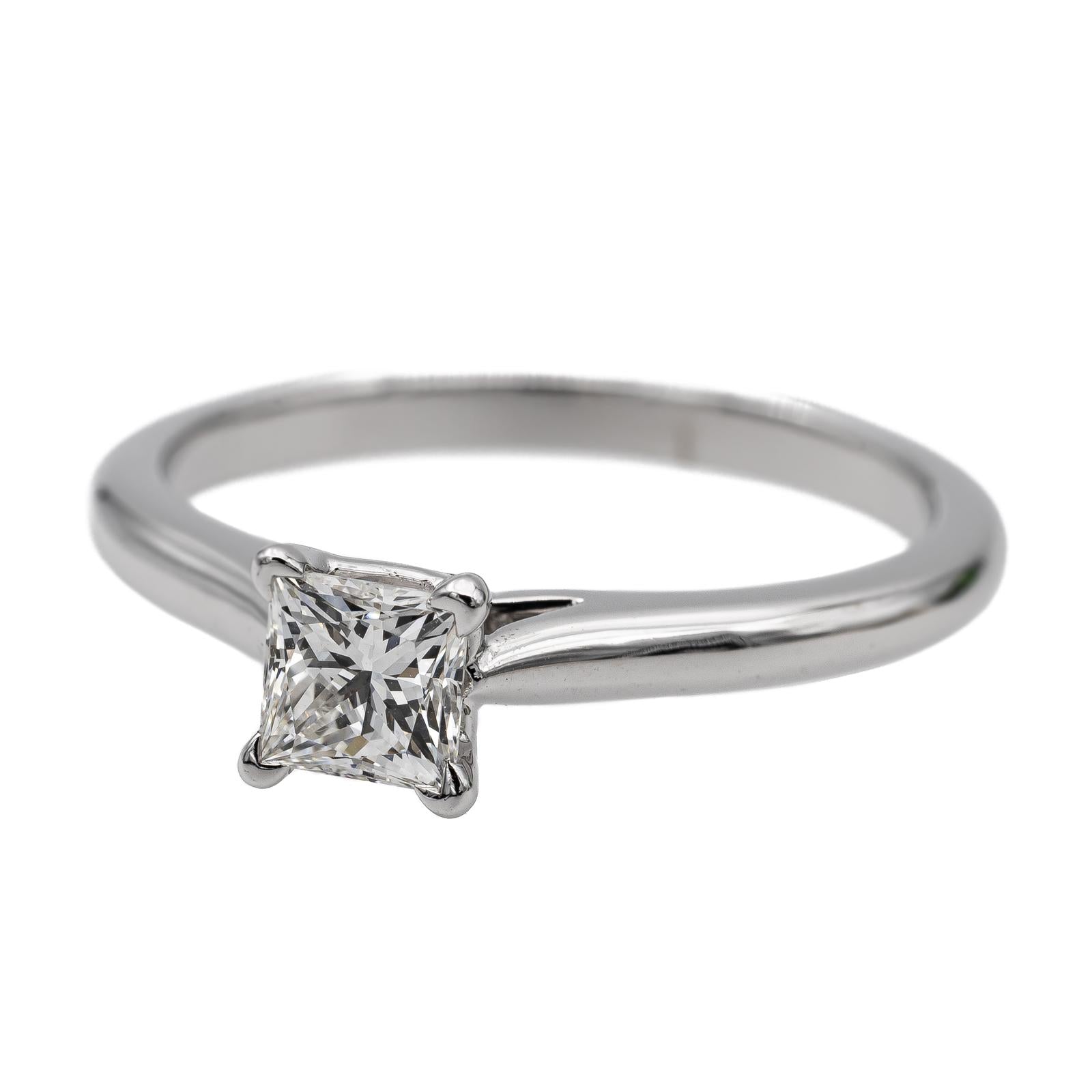 Cartier Platinum Diamond Soltaire Ring