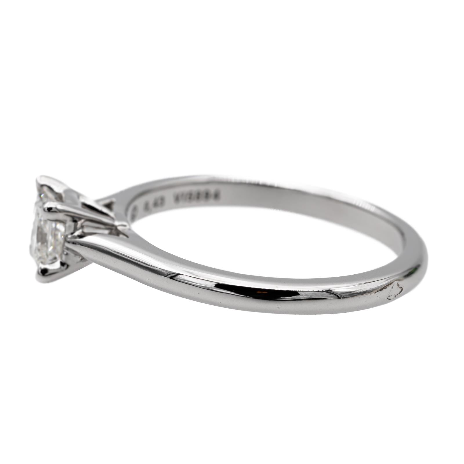 Cartier Platinum Diamond Soltaire Ring