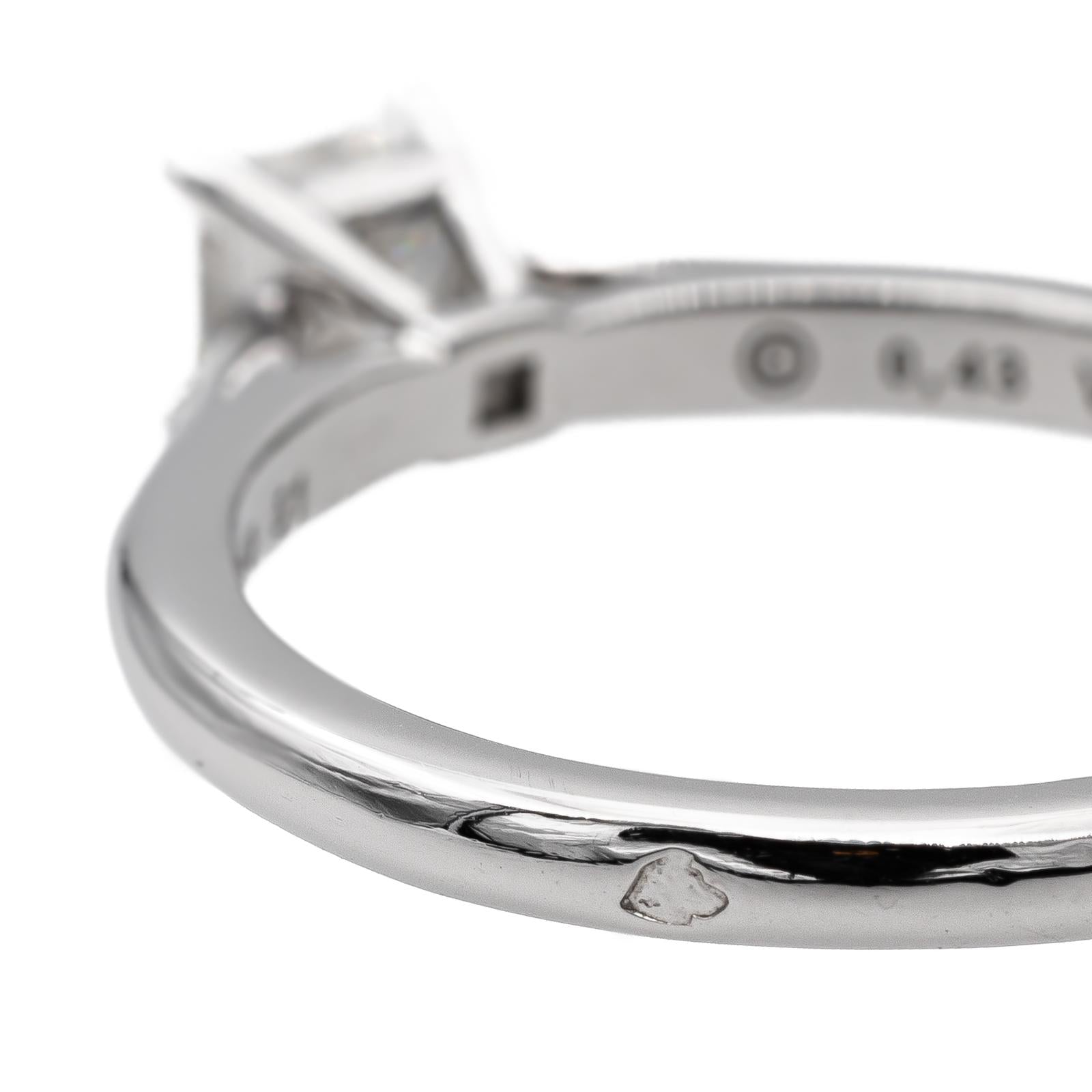 Cartier Platinum Diamond Soltaire Ring