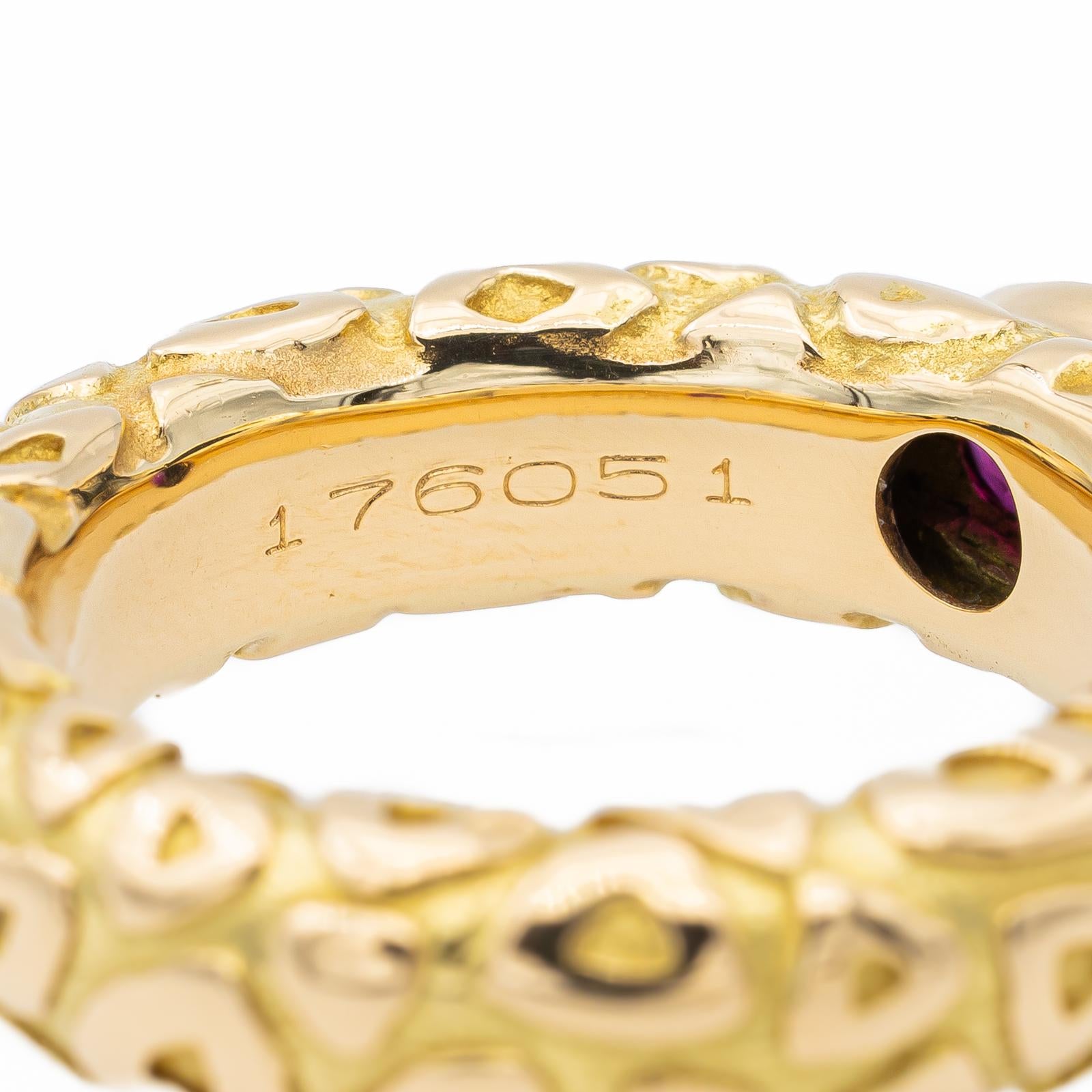 Chaumet Yellow Gold Ruby Bangle Ring