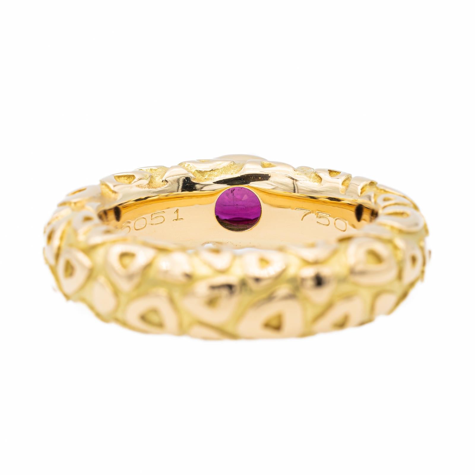 Chaumet Yellow Gold Ruby Bangle Ring