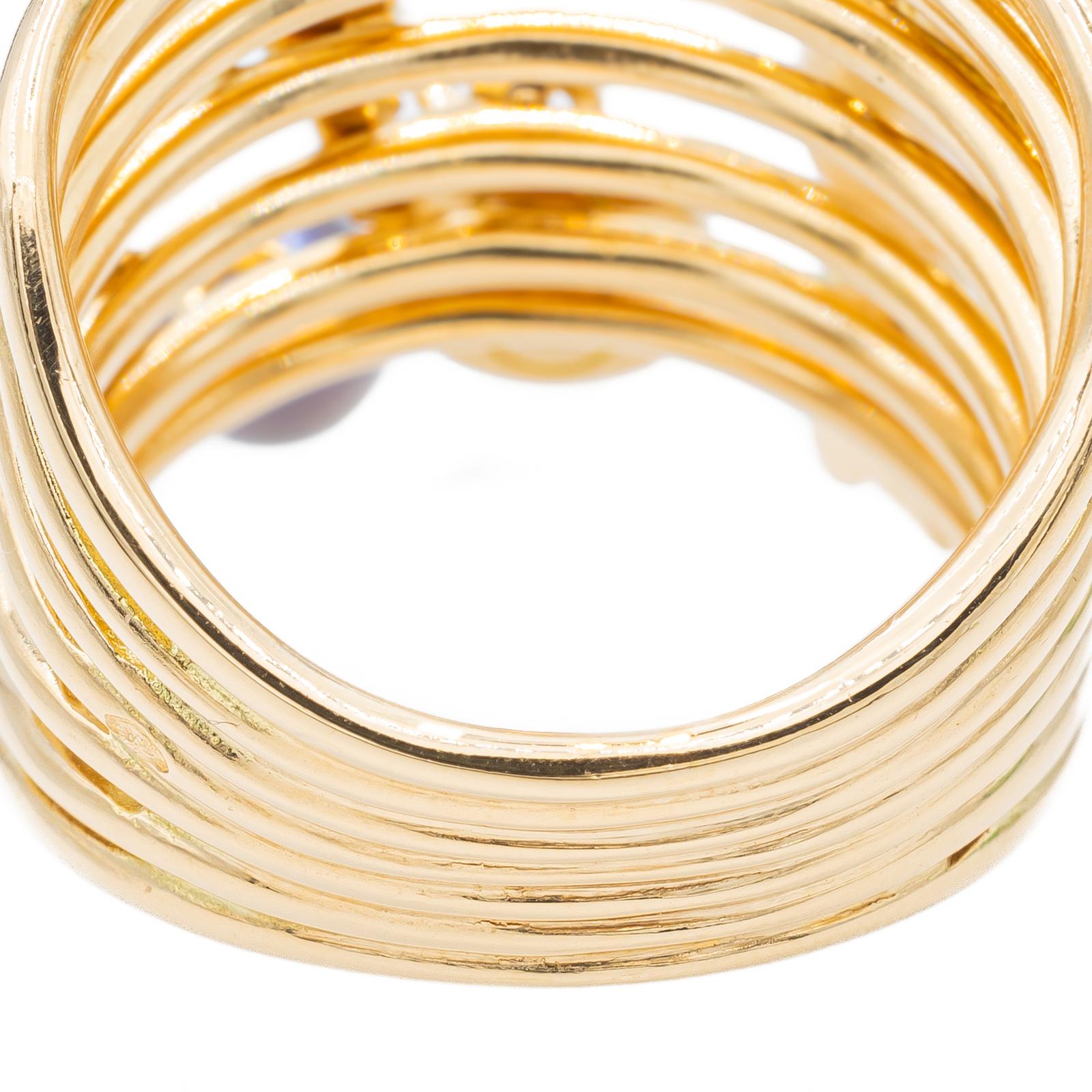 Louis Vuitton Monogram Ring Yellow Gold Pearl