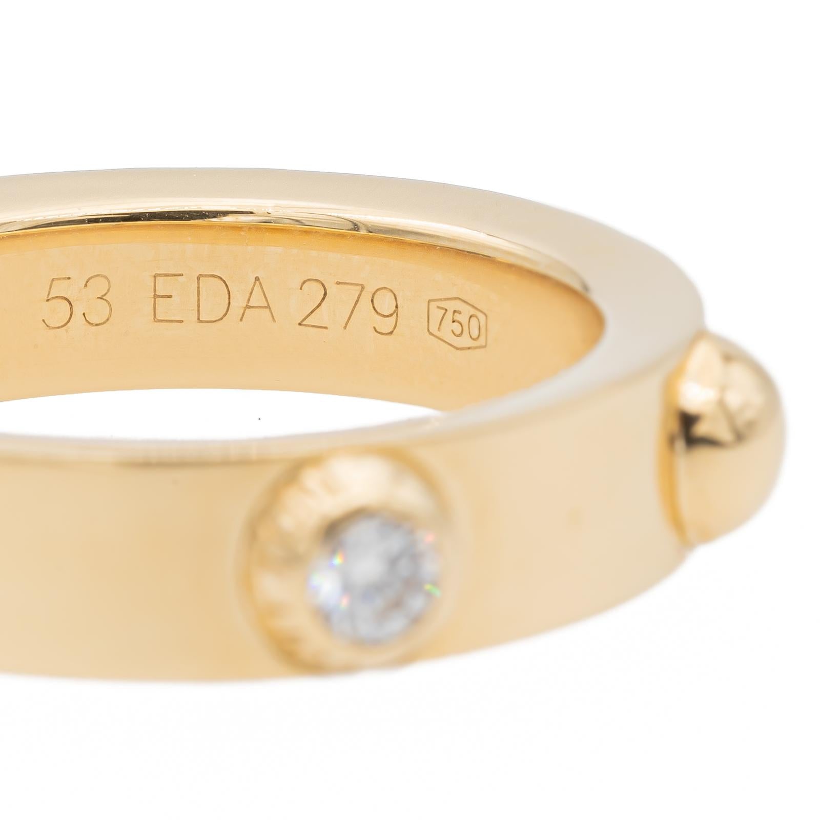 Louis Vuitton Clous Ring Yellow Gold Diamond