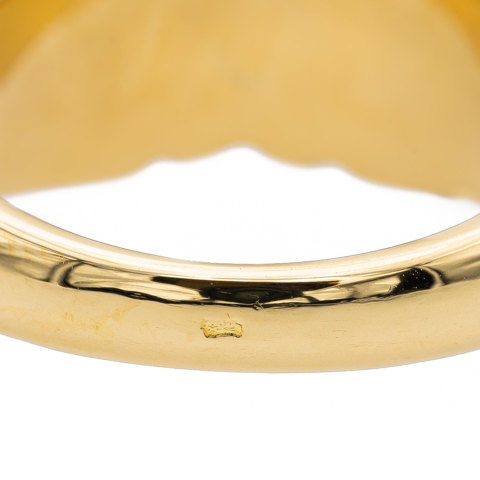 Fred Yellow Gold Ring Vintage Pearl
