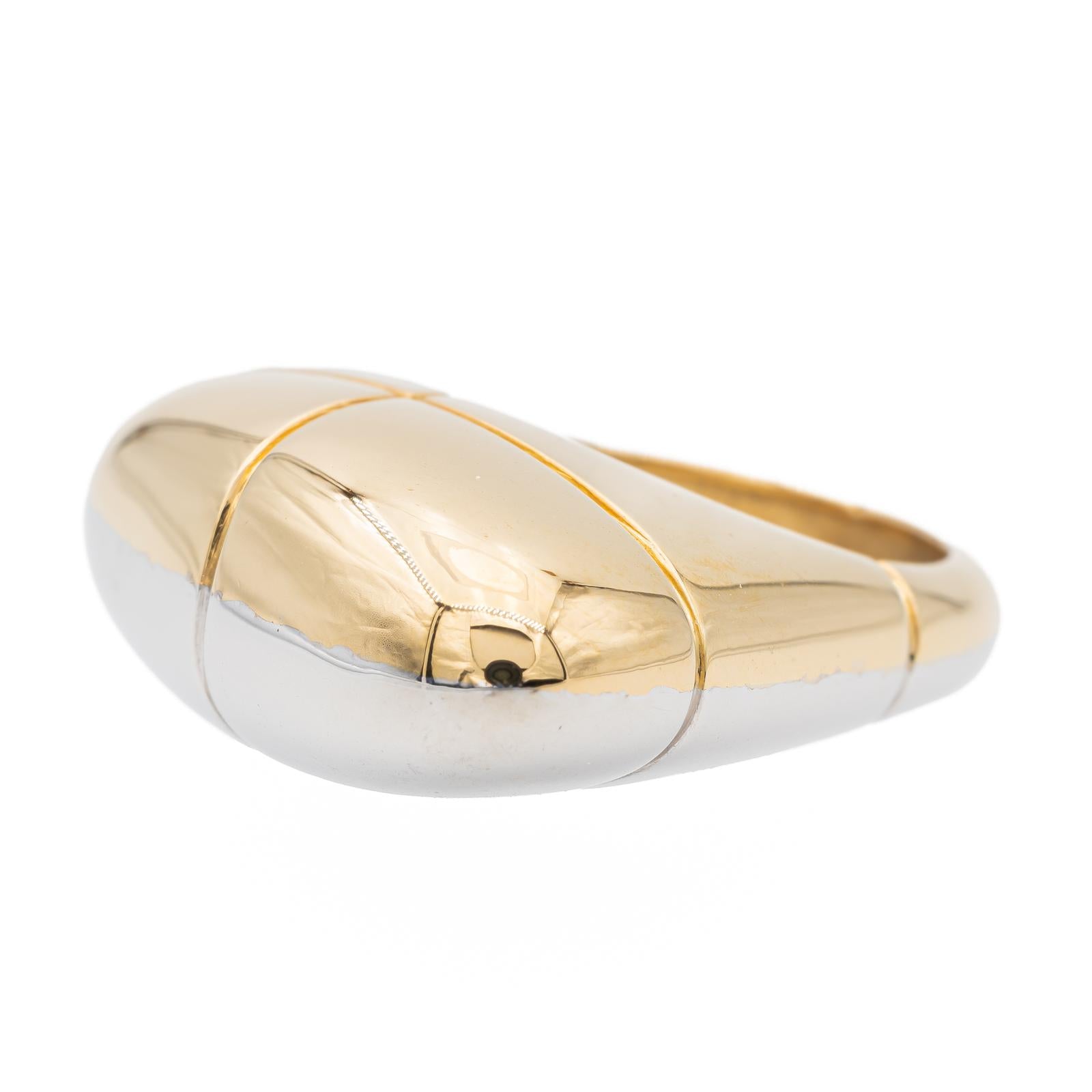 Fred Bague Bicolore  Or jaune, Or blanc