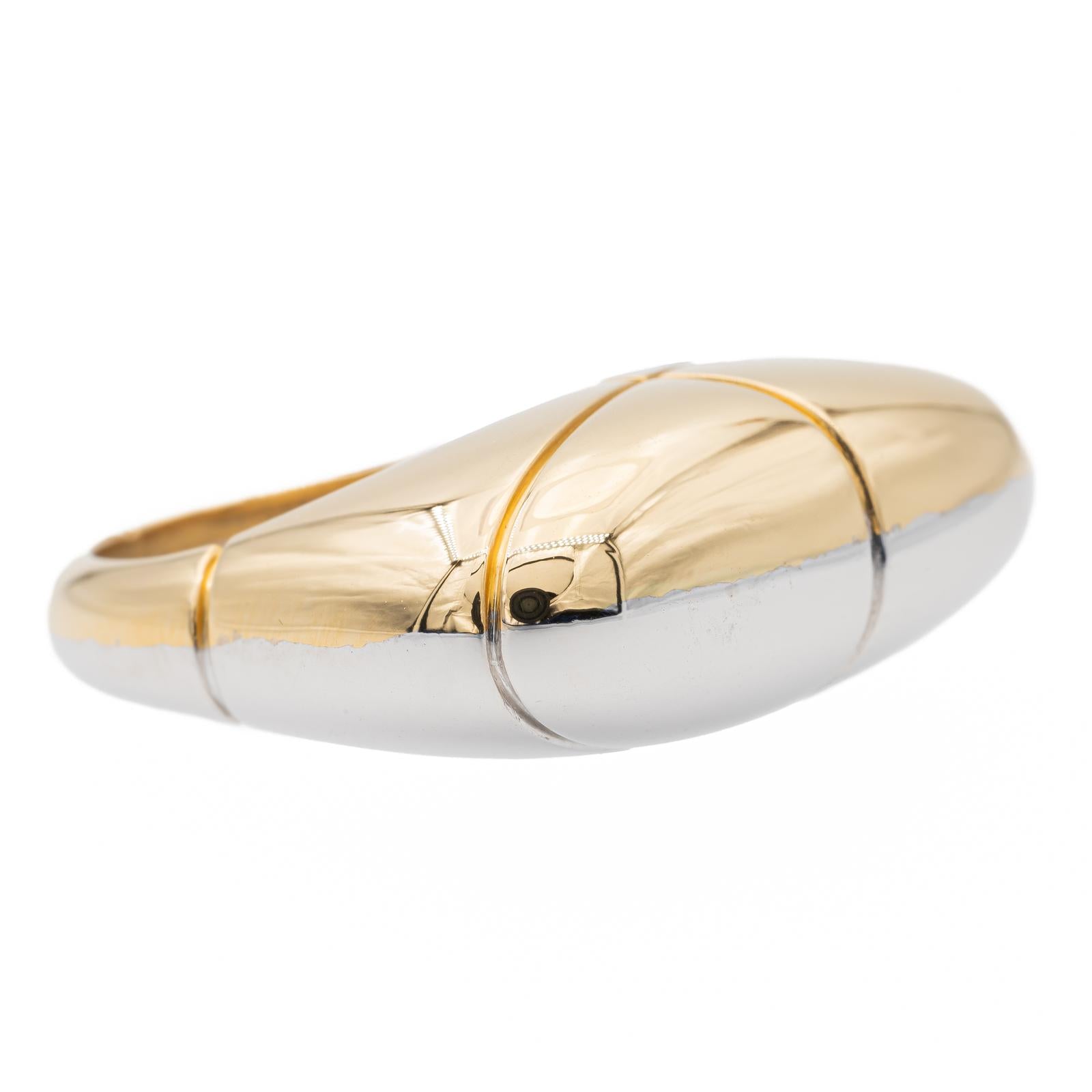 Fred Two-Tone Ring Yellow Gold, White Gold