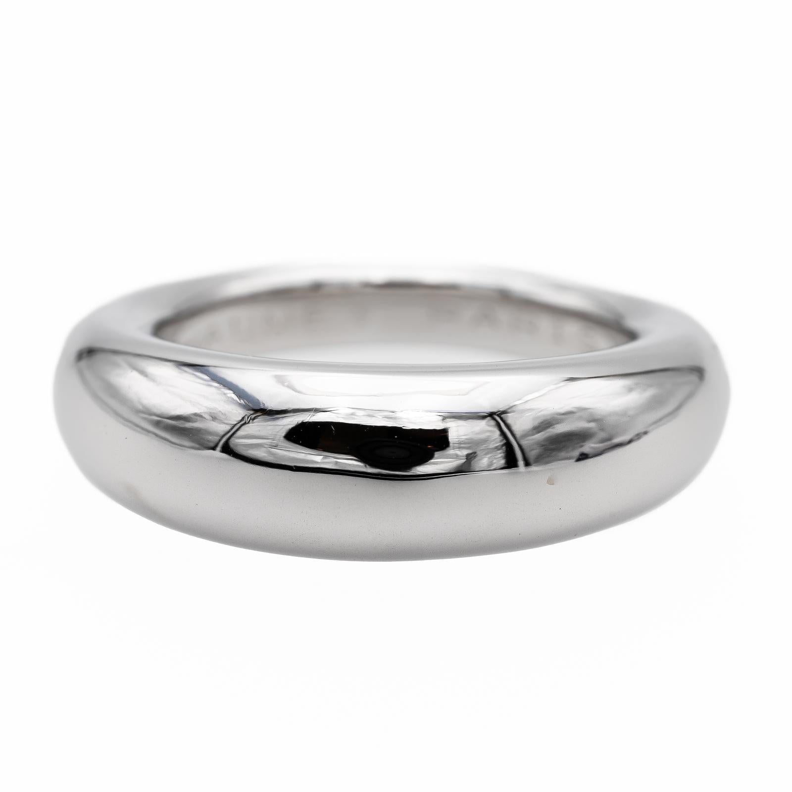 Chaumet Bague Jonc  Or blanc