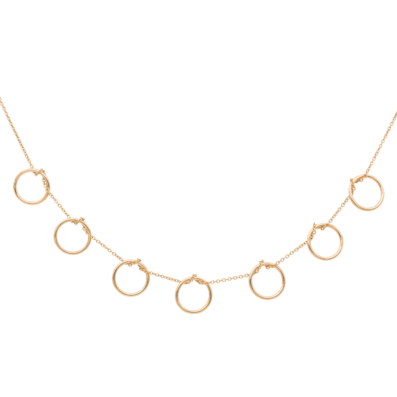 Ginette NY Collier Tiny Seven Circles Or rose
