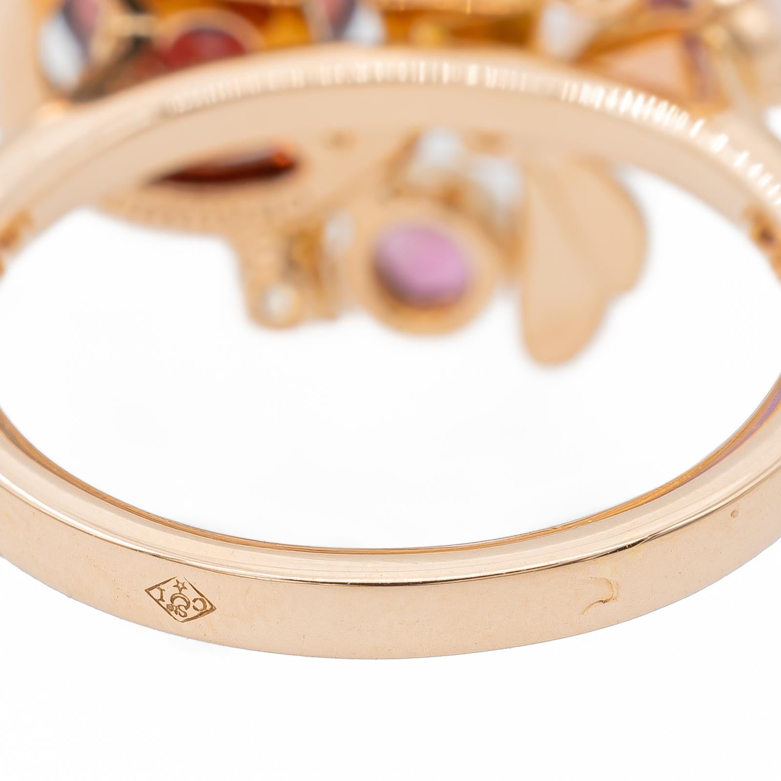 Chaumet Catch Me If You Love Me Ring Rose Gold Pyrope Garnet