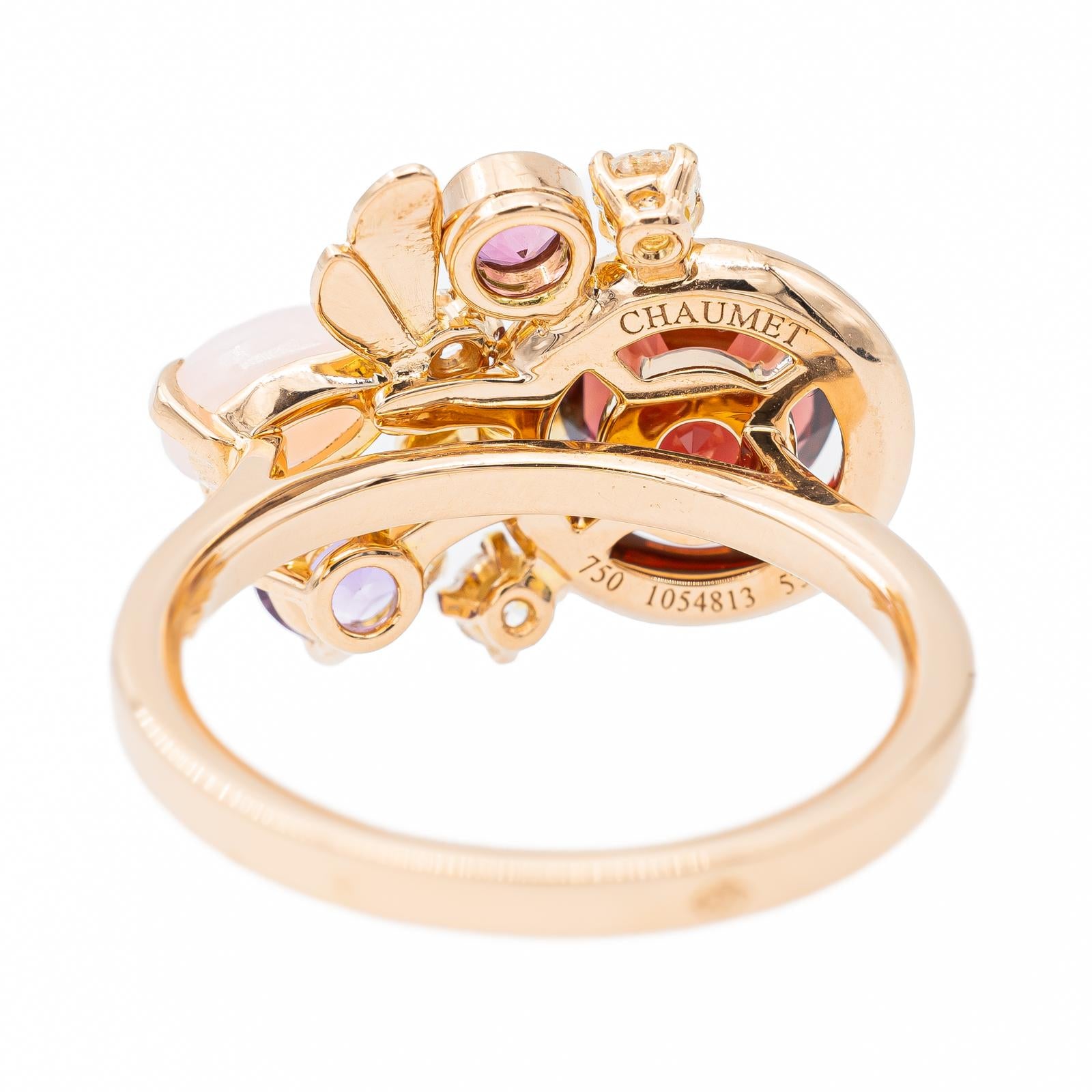 Chaumet Catch Me If You Love Me Ring Rose Gold Pyrope Garnet
