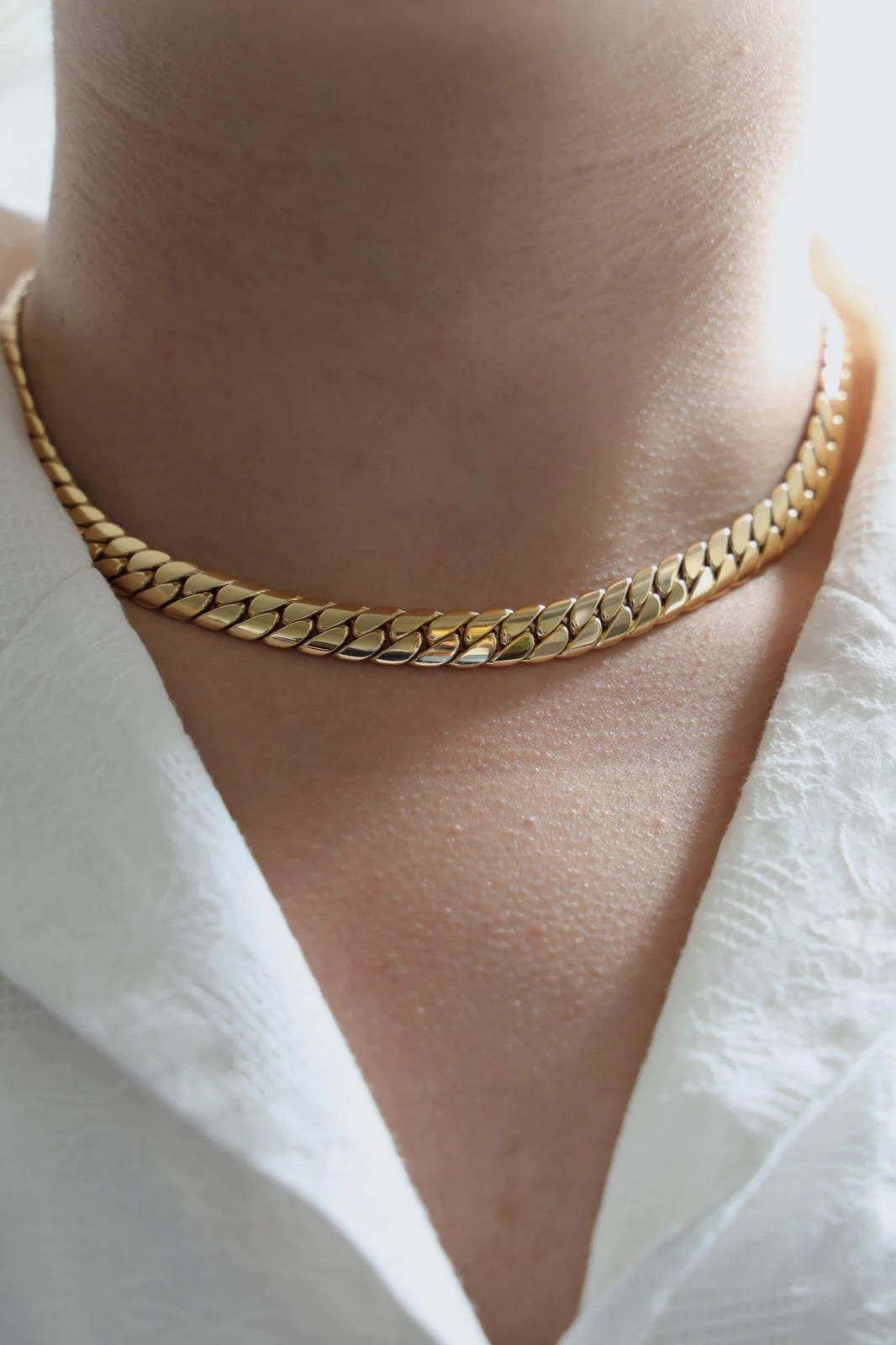 Cartier English Mesh Necklace Yellow Gold
