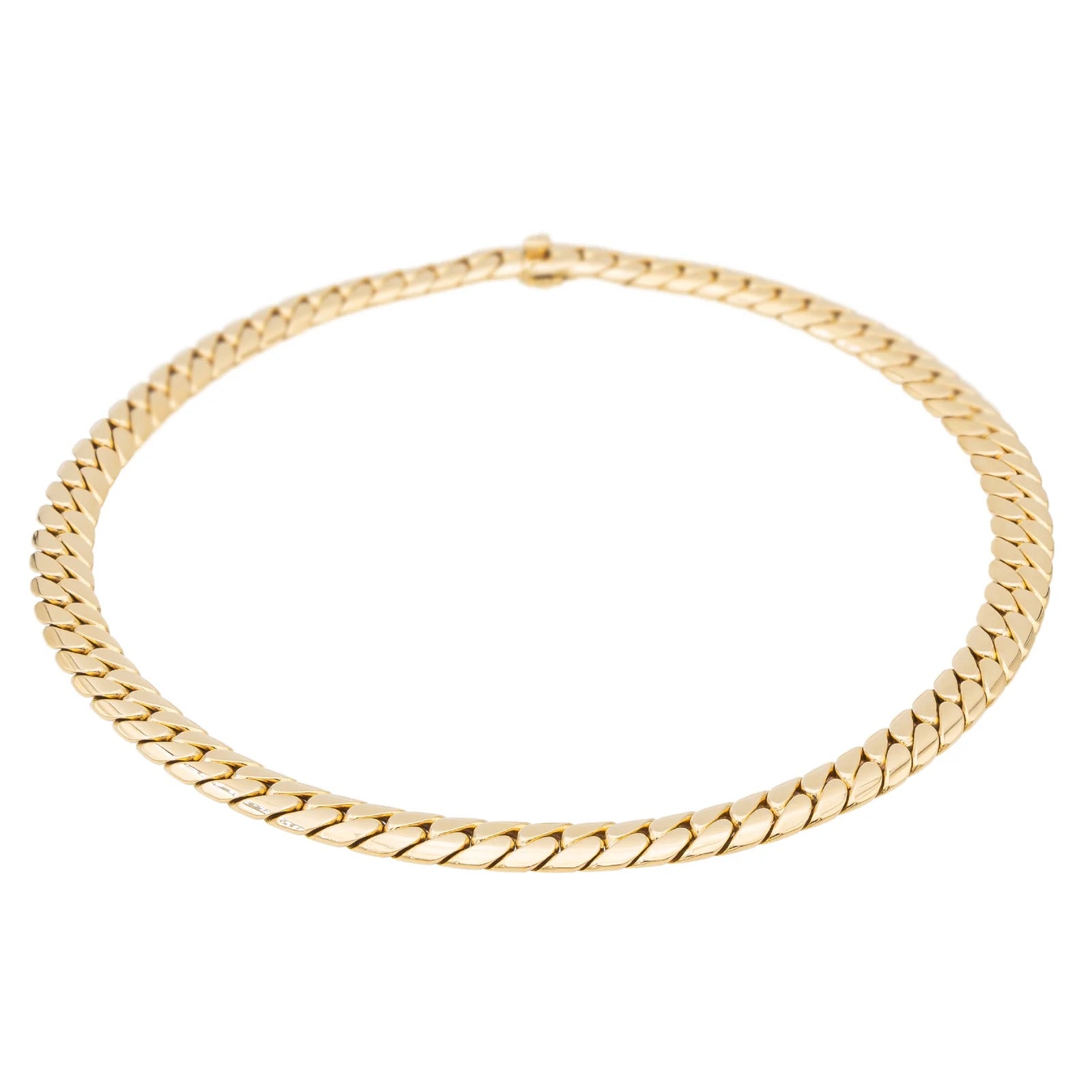 Cartier English Mesh Necklace Yellow Gold