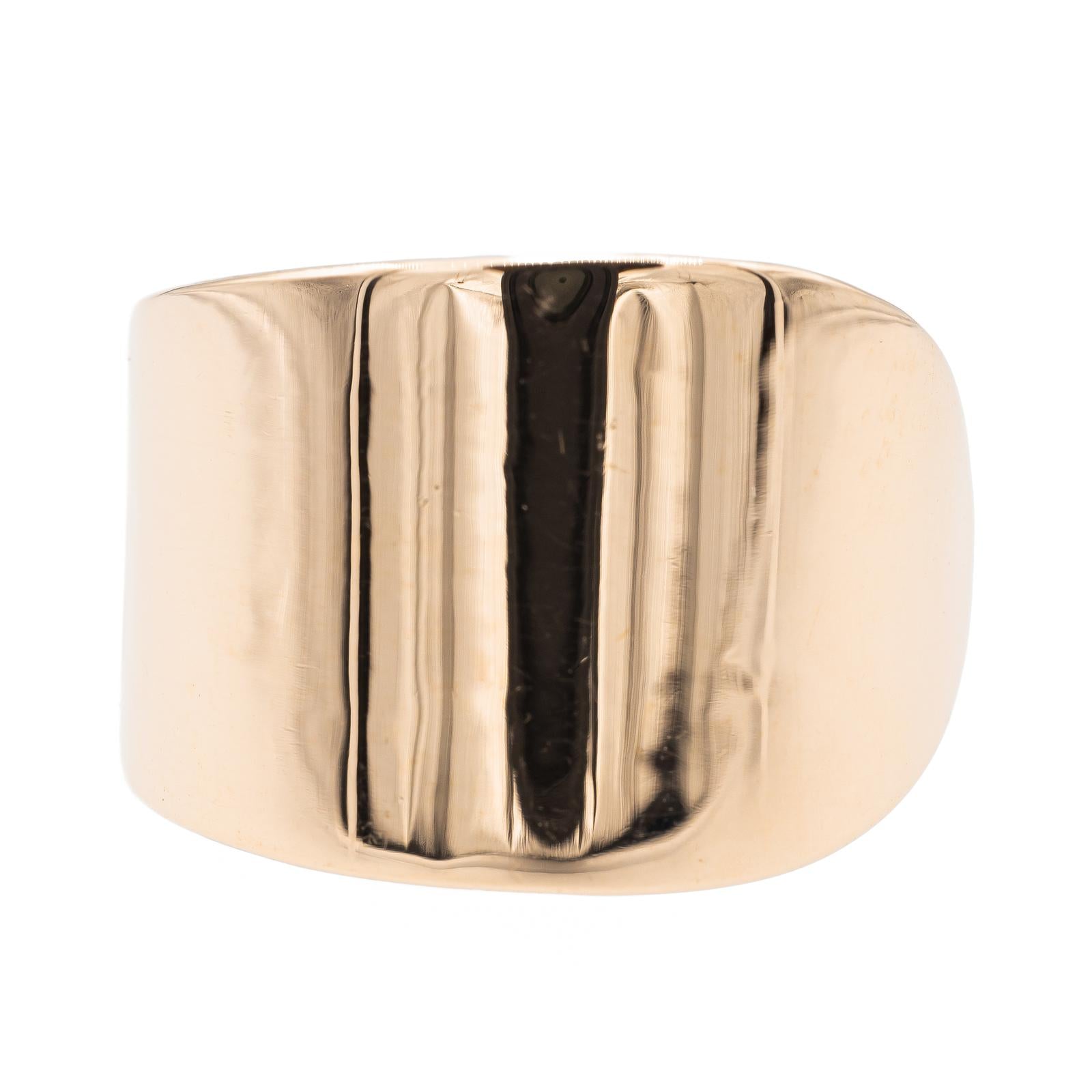 Ginette ny Bague Bliss large open ring Or rose