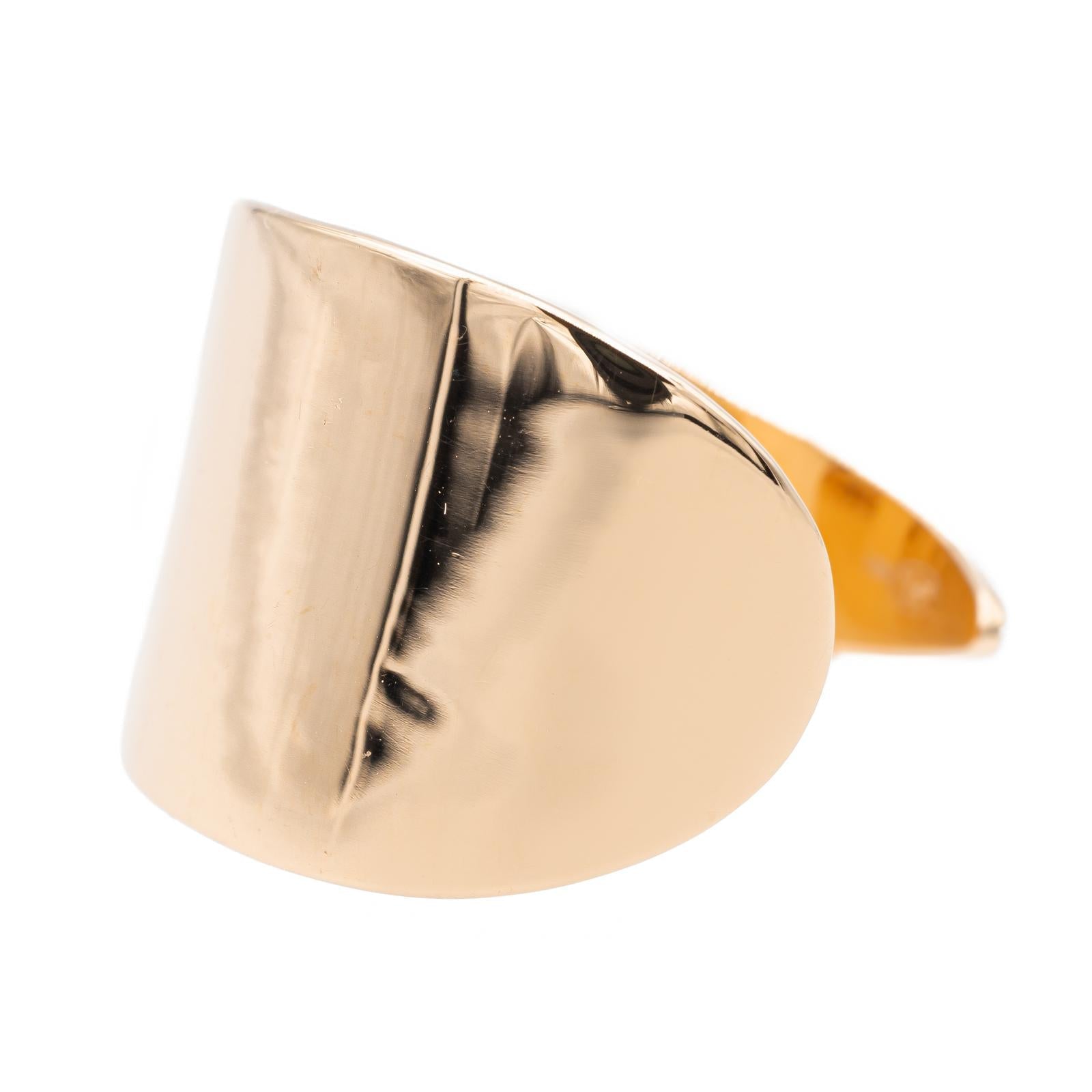 Ginette ny Bague Bliss large open ring Or rose