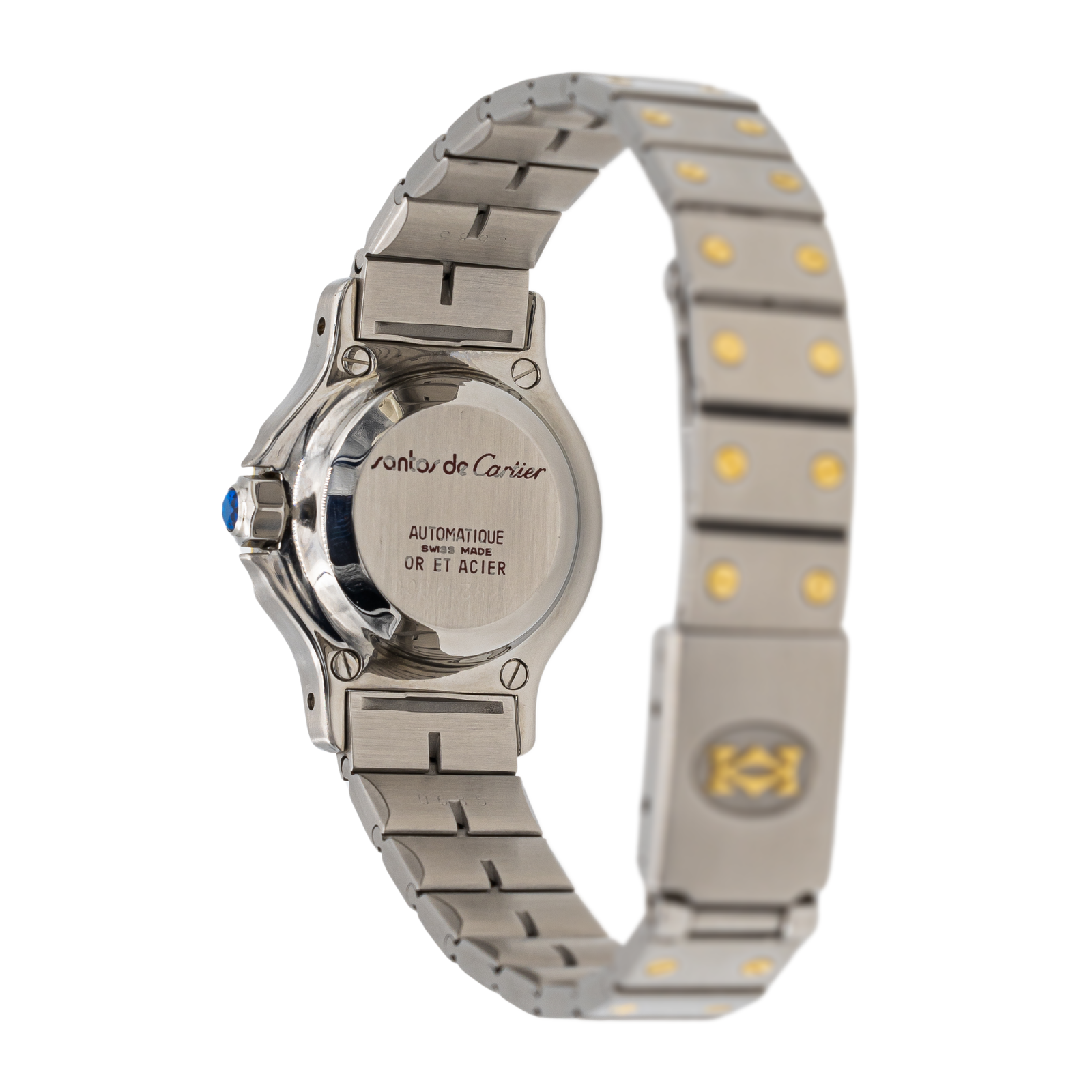 Cartier Santos Watch Steel, Yellow Gold