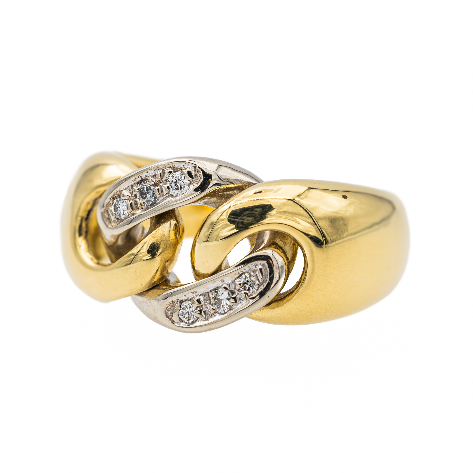 Chaumet Liens Ring Yellow Gold, White Gold Diamond