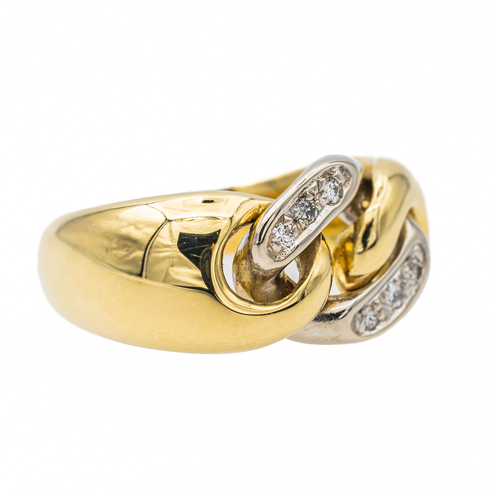 Chaumet Liens Ring Yellow Gold, White Gold Diamond