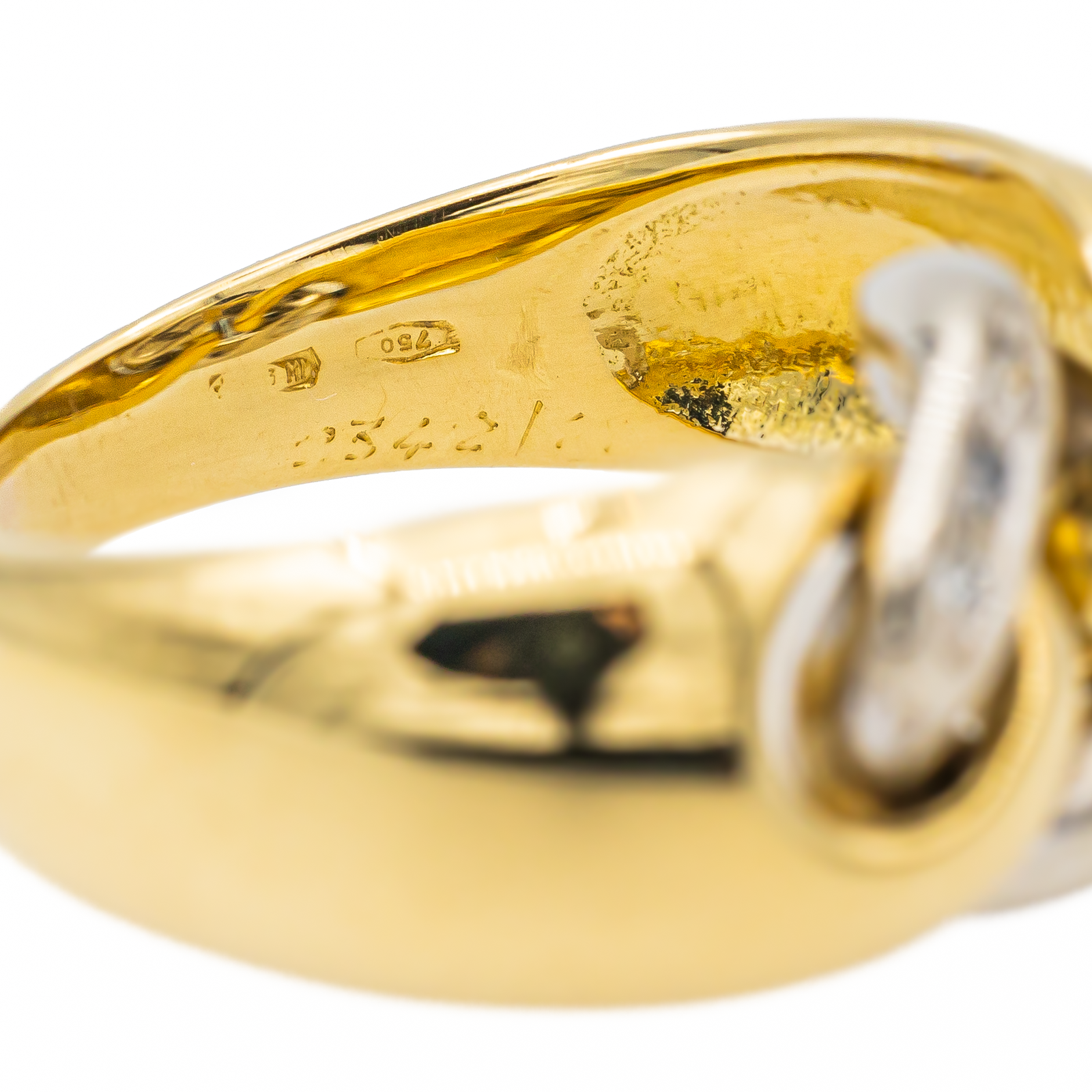 Chaumet Liens Ring Yellow Gold, White Gold Diamond