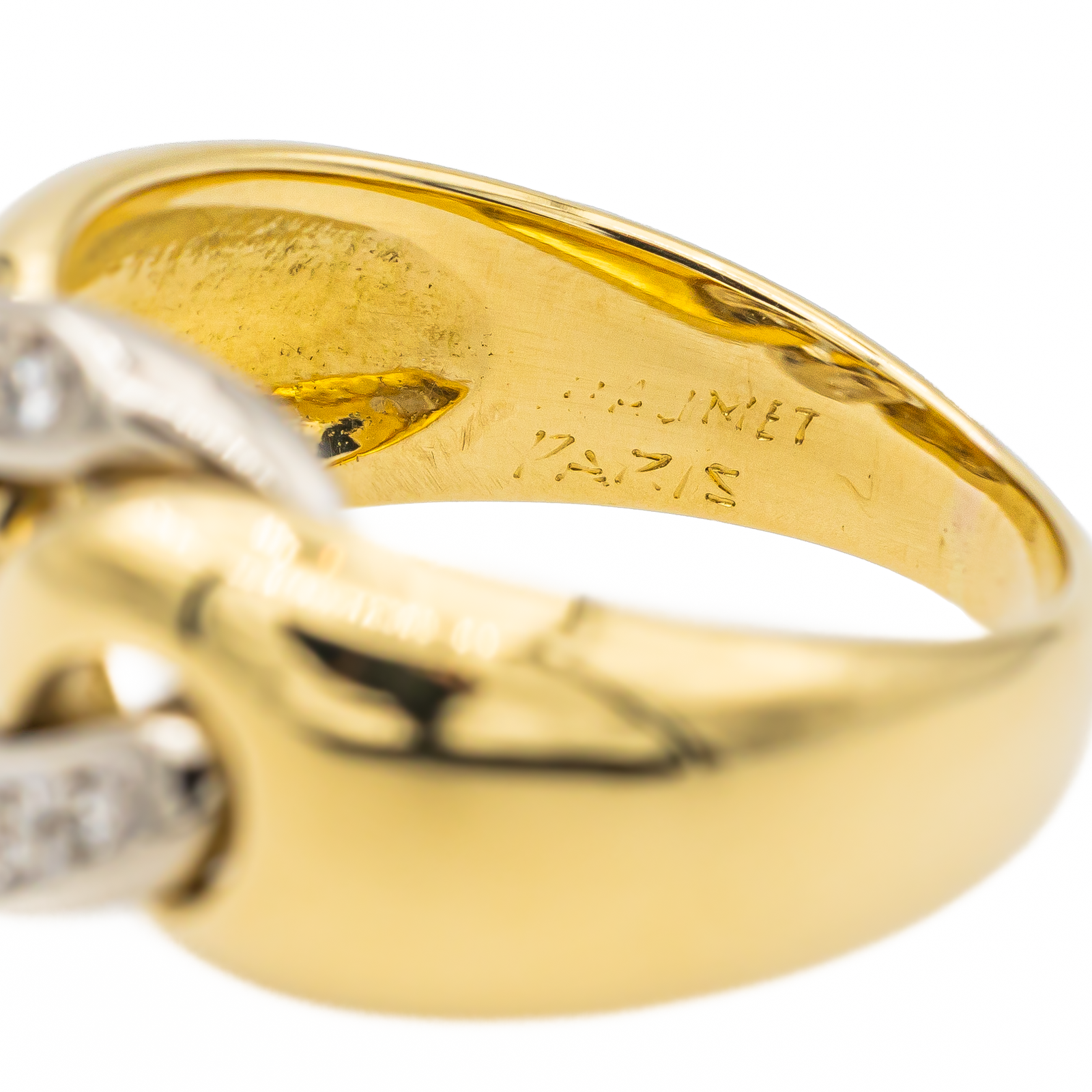 Chaumet Liens Ring Yellow Gold, White Gold Diamond