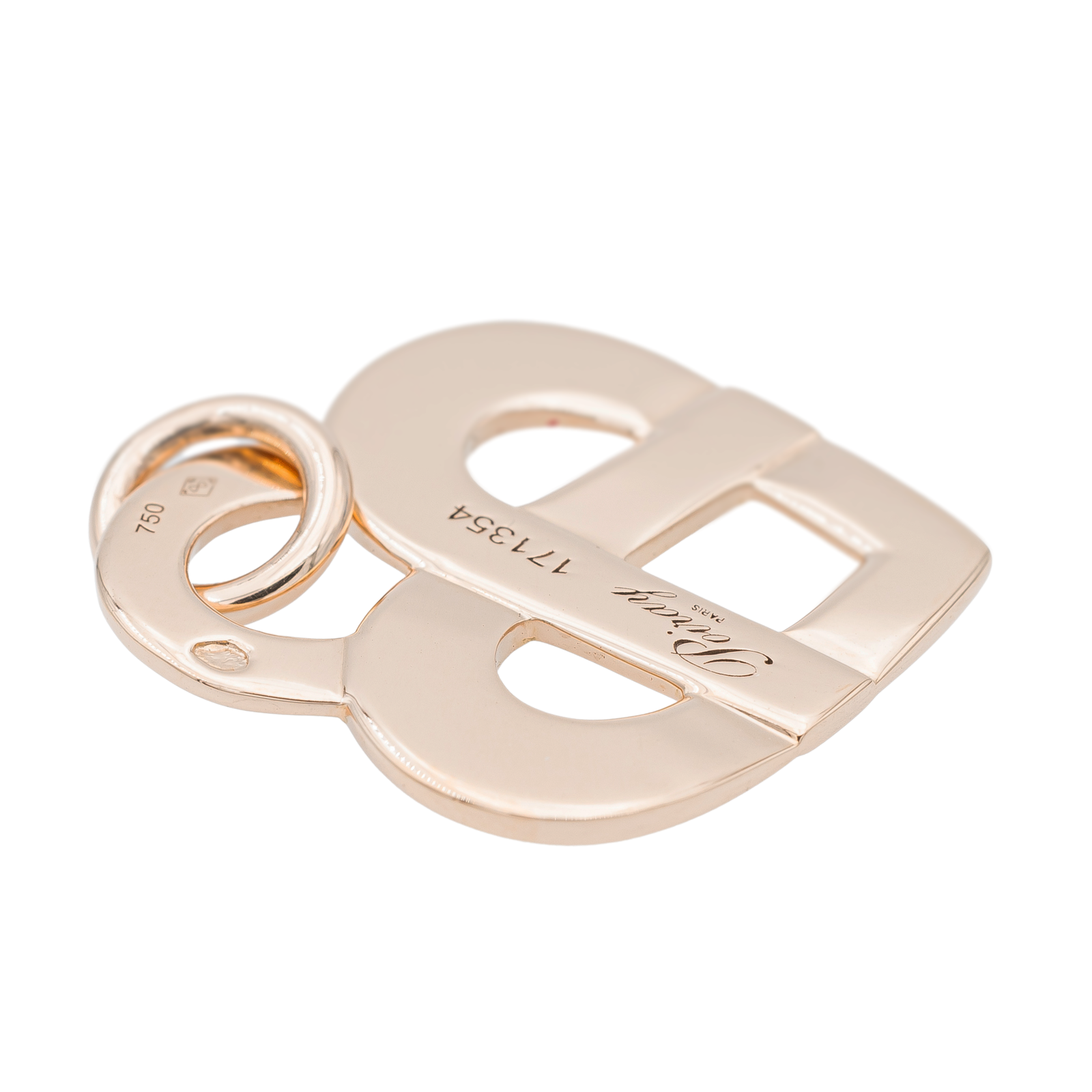 Poiray Intertwined Heart Pendant Yellow Gold