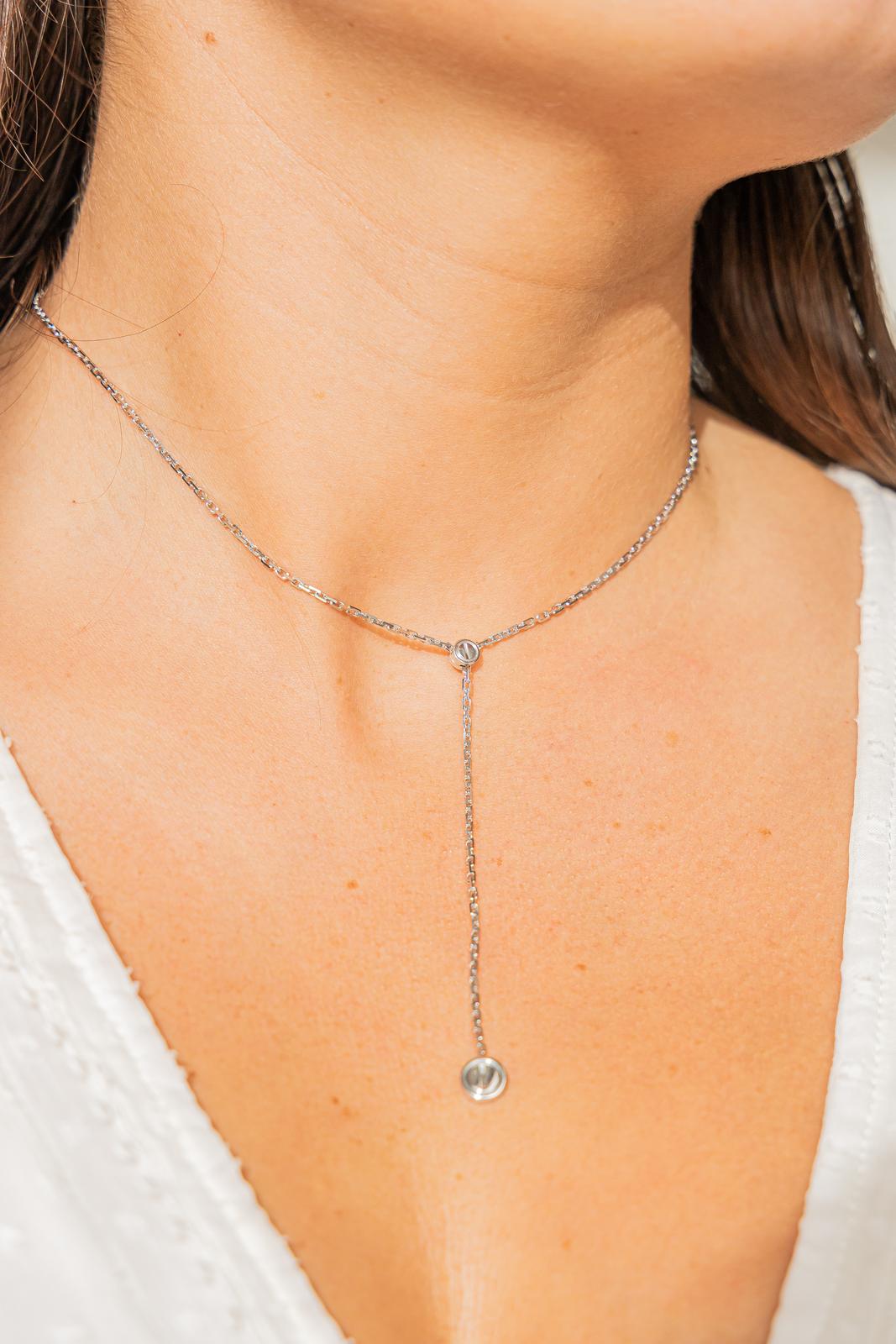 Cartier Négligé Love Necklace White Gold