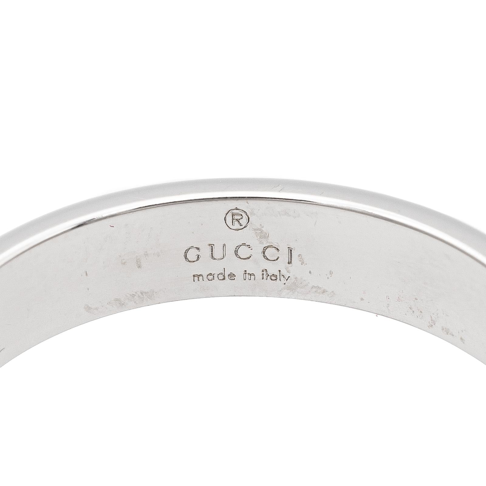 Gucci Icon Fine Ring White Gold