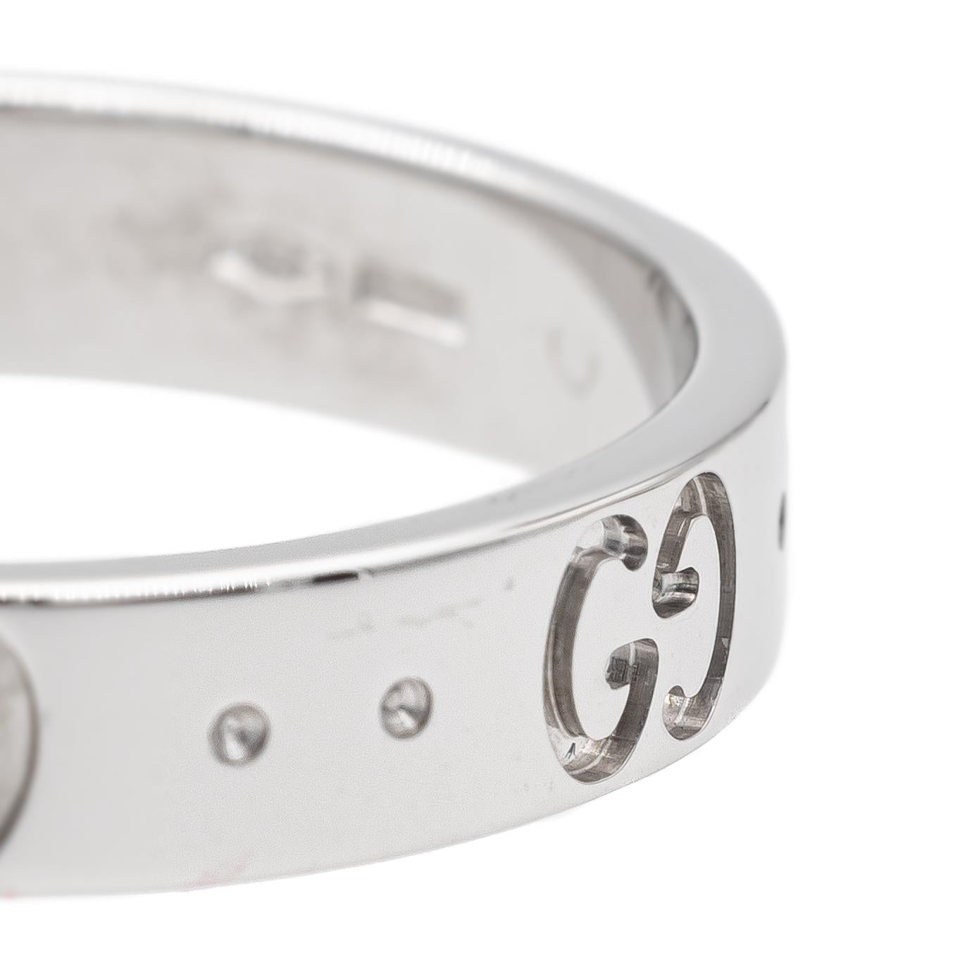 Gucci Icon Fine Ring White Gold