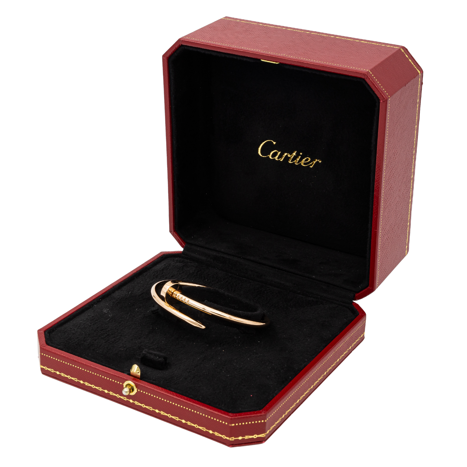 Cartier Just a Nail Bangle Bracelet Rose Gold