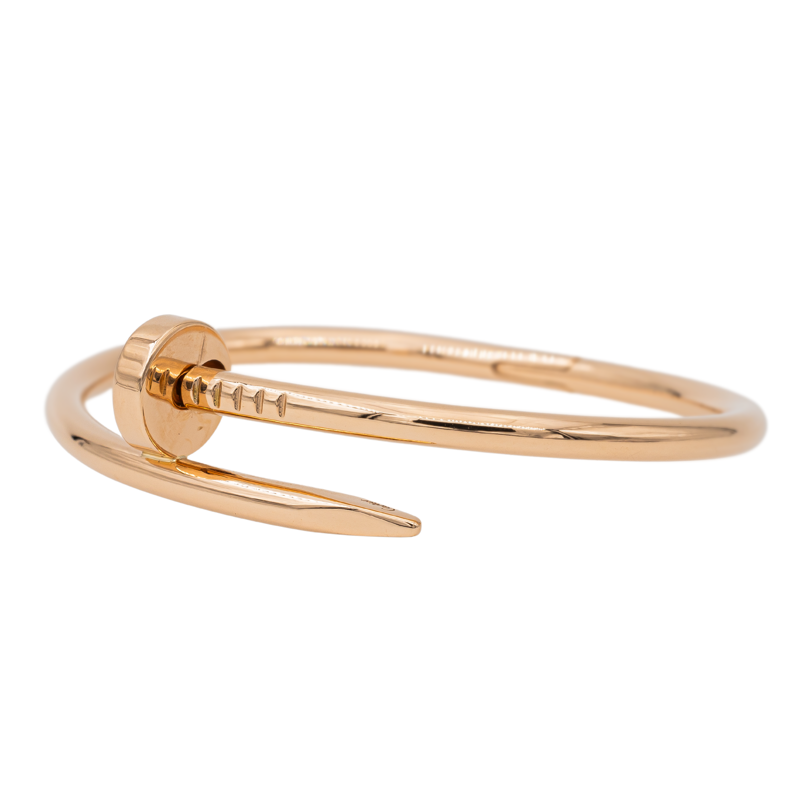 Cartier Just a Nail Bangle Bracelet Rose Gold