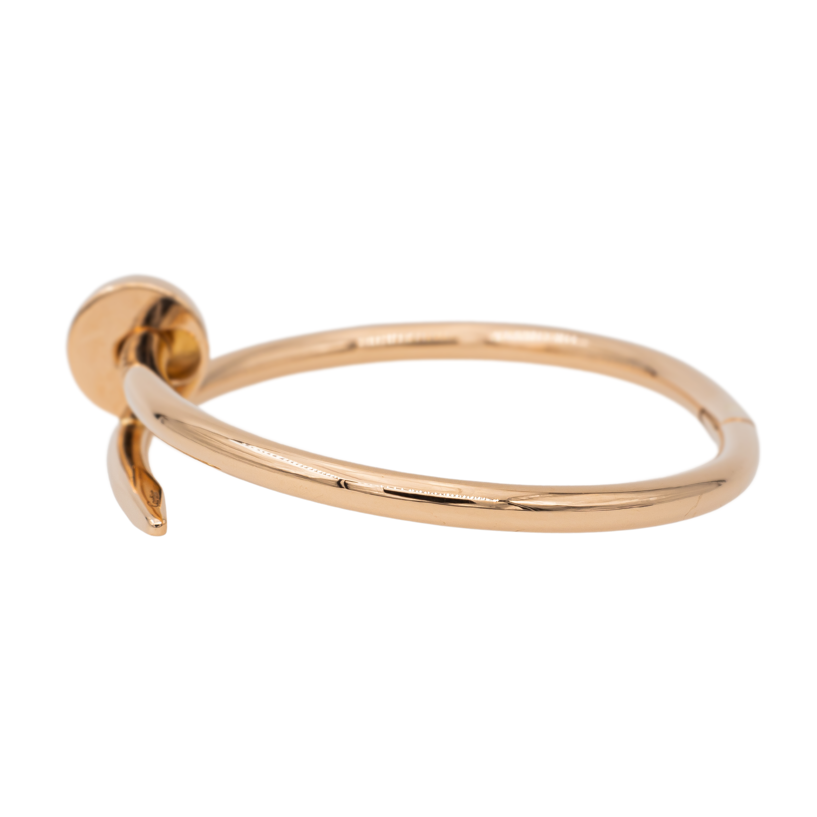 Cartier Just a Nail Bangle Bracelet Rose Gold