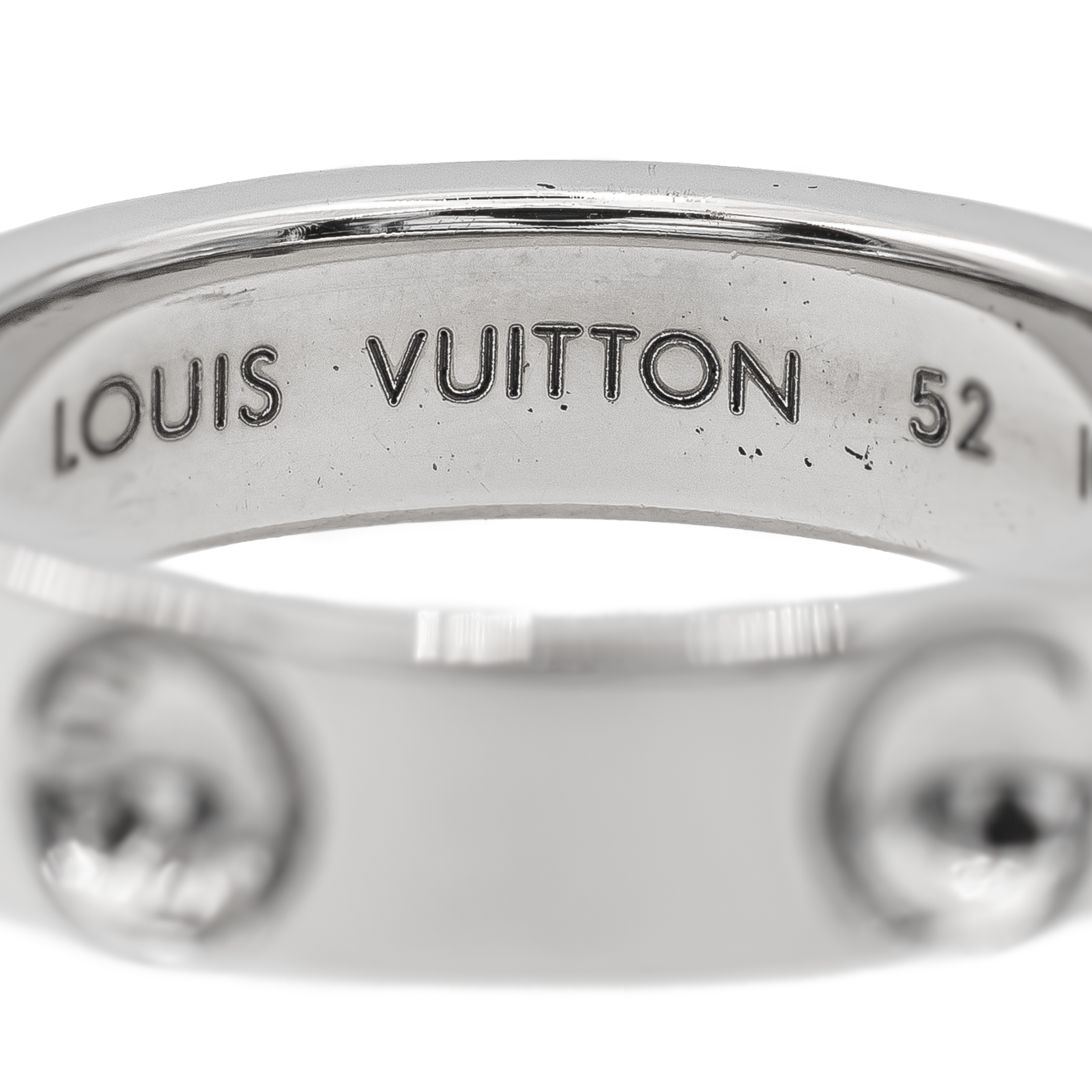 Louis Vuitton White Gold Alliance Ring