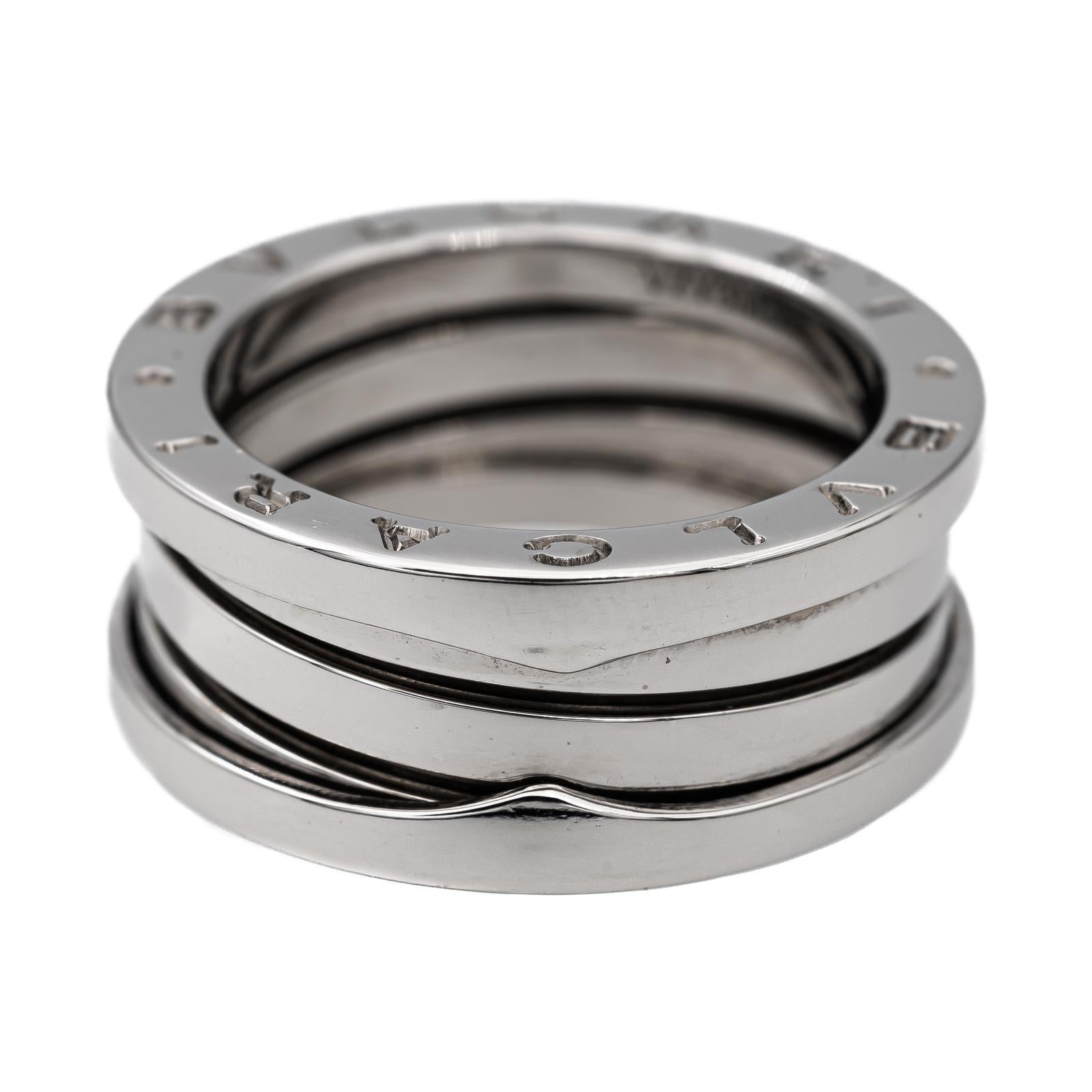 Bulgari Bague B.Zéro1 Or blanc
