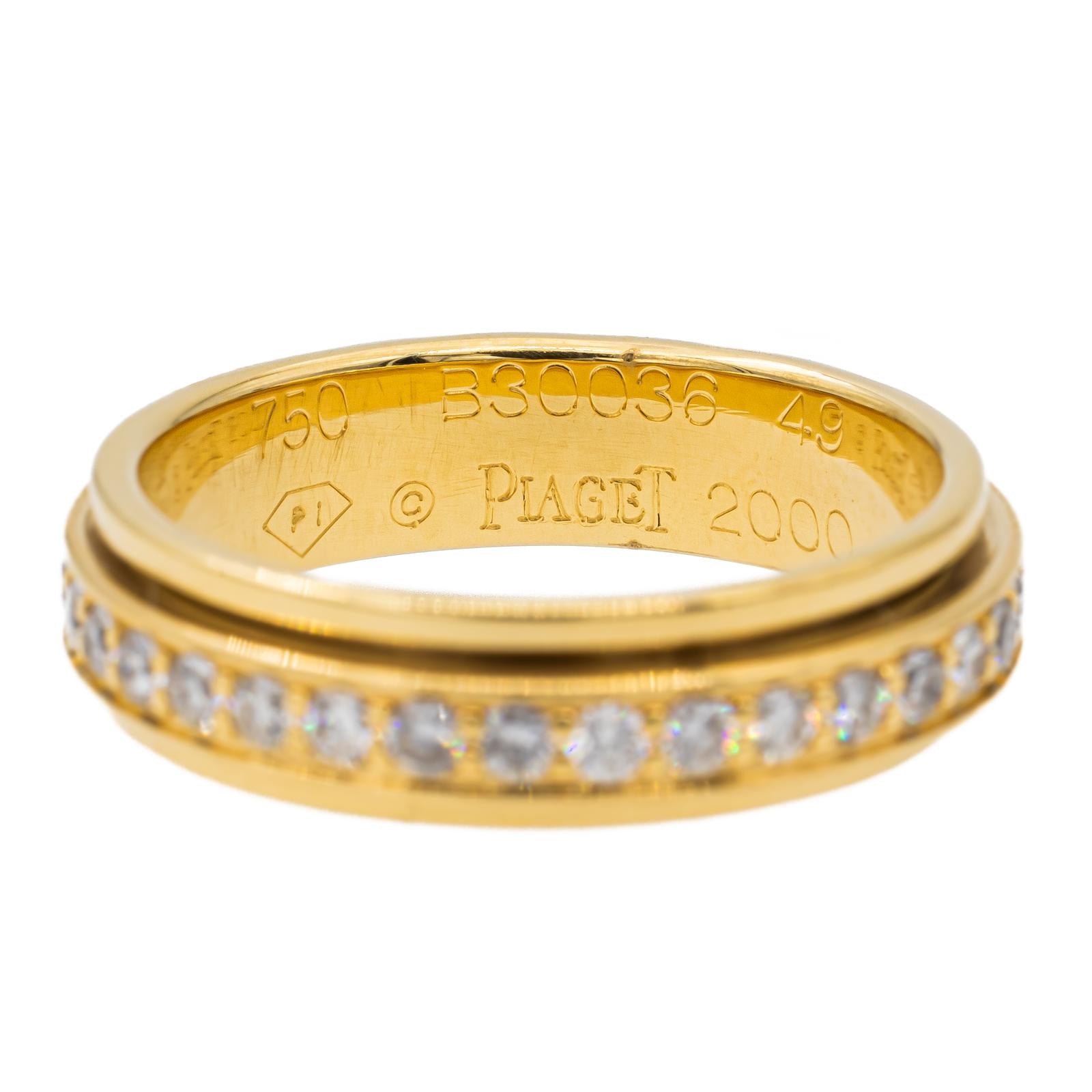Piaget Possession Wedding Ring Yellow Gold Diamond