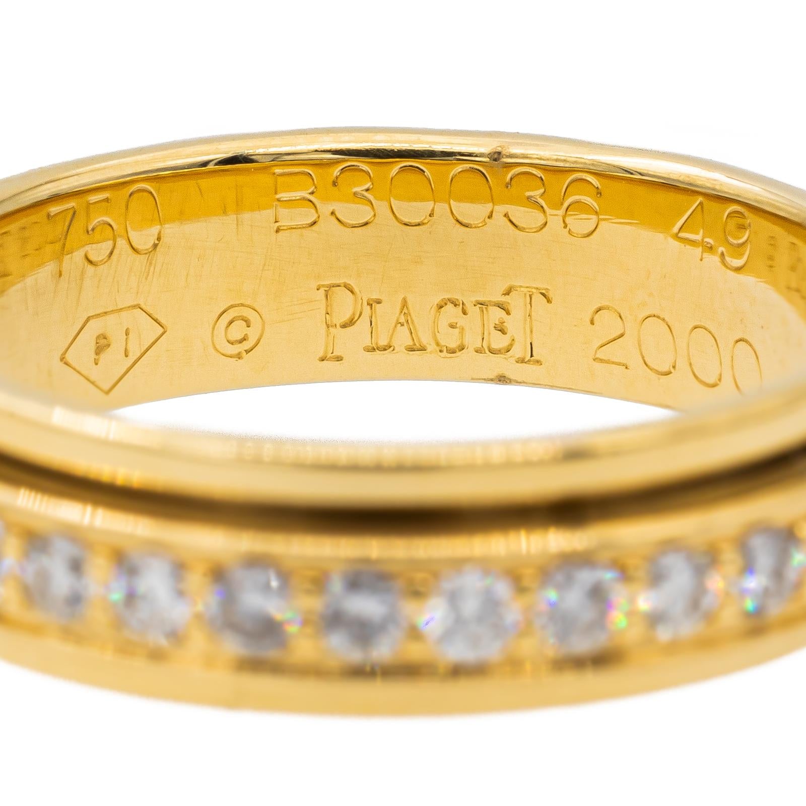Piaget Possession Wedding Ring Yellow Gold Diamond