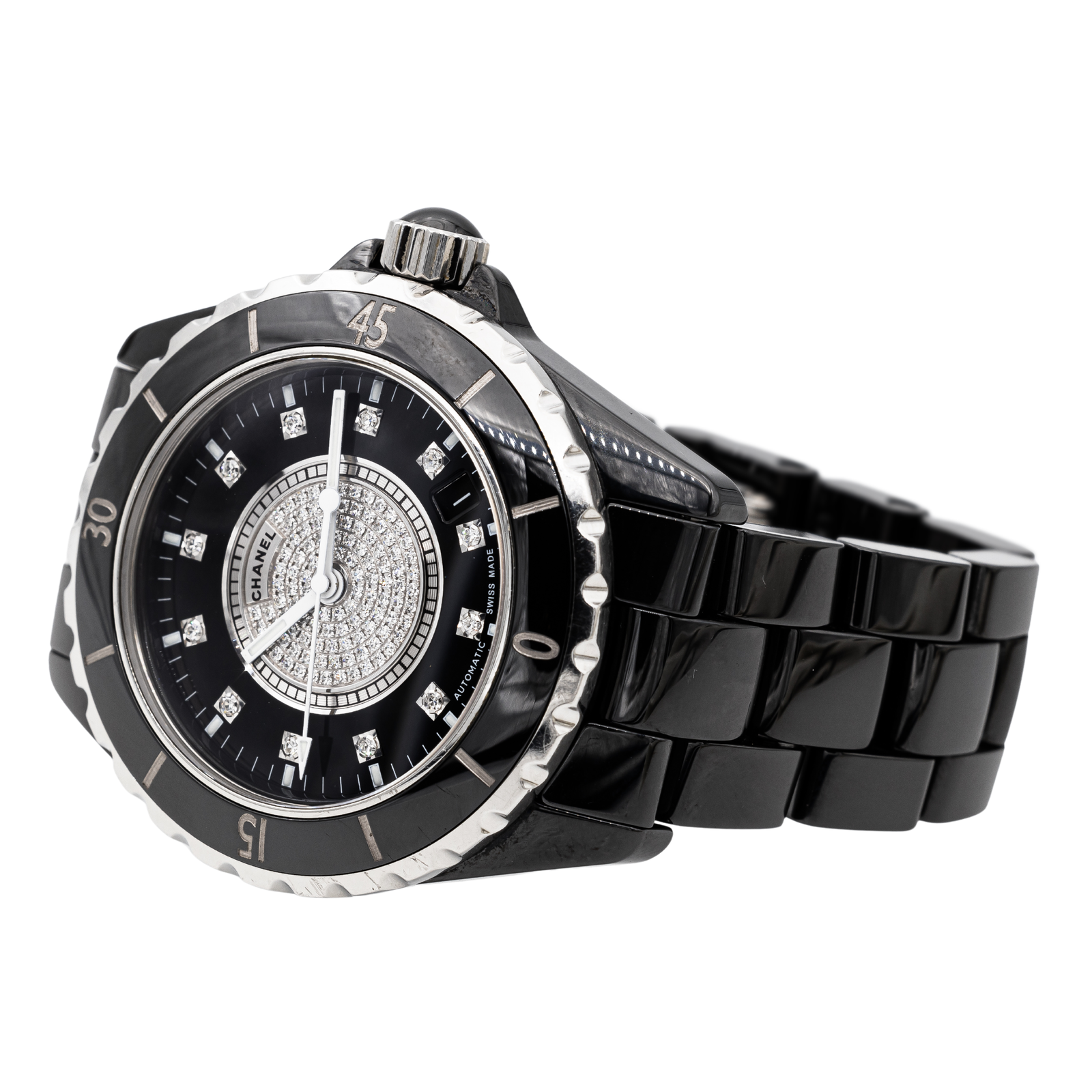 Chanel J12 Ceramic Diamond Watch