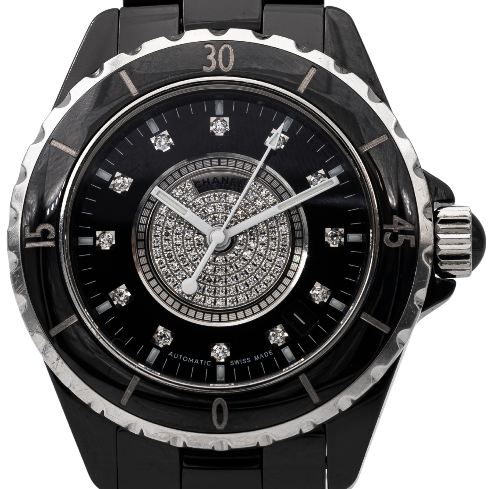 Chanel J12 Ceramic Diamond Watch