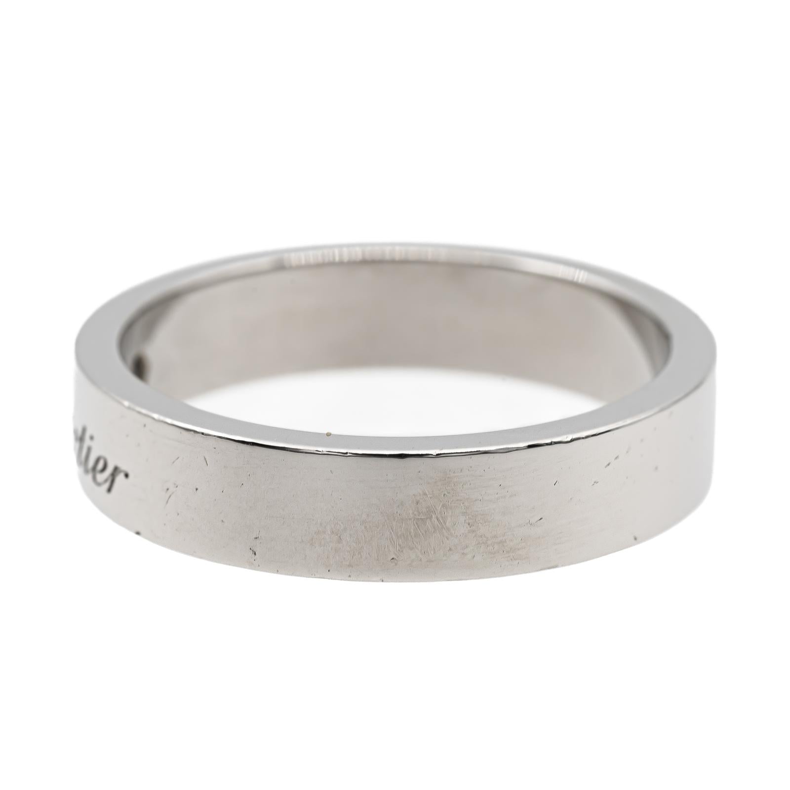 Cartier Le C Platinum Diamond Wedding Ring