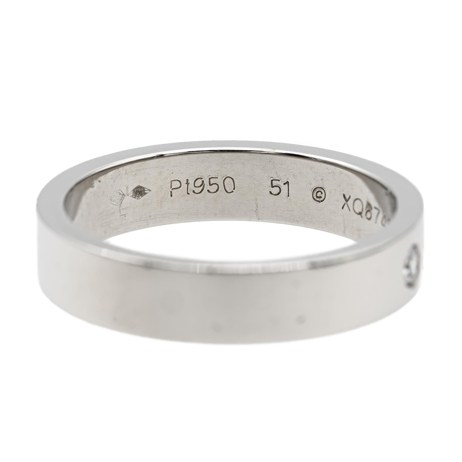 Cartier Le C Platinum Diamond Wedding Ring