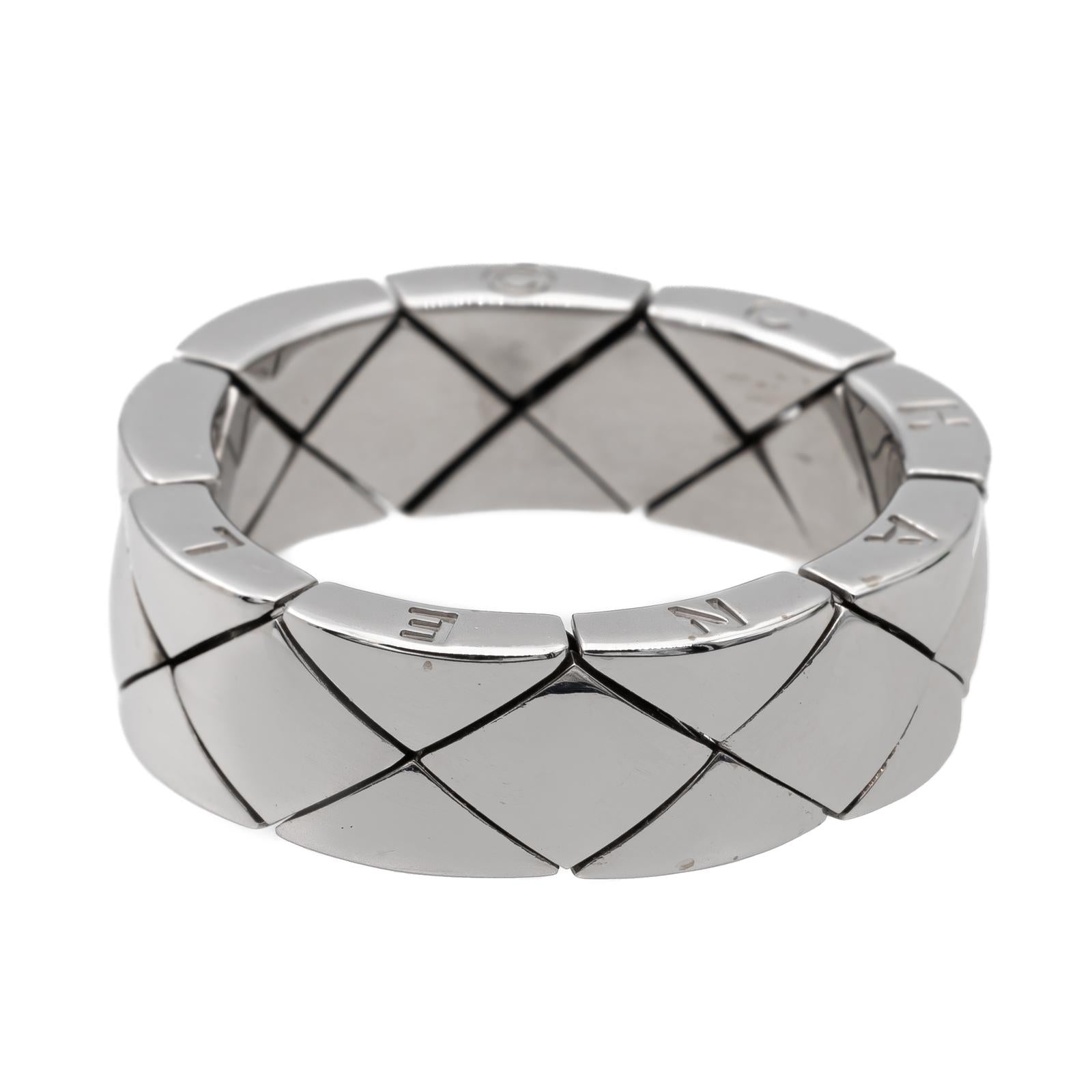 Chanel Bague Coco Crush Or blanc