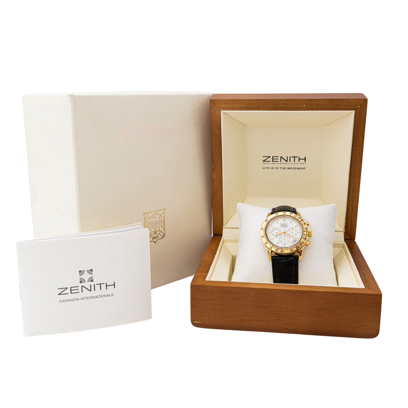 Zenith El primero watch Yellow gold