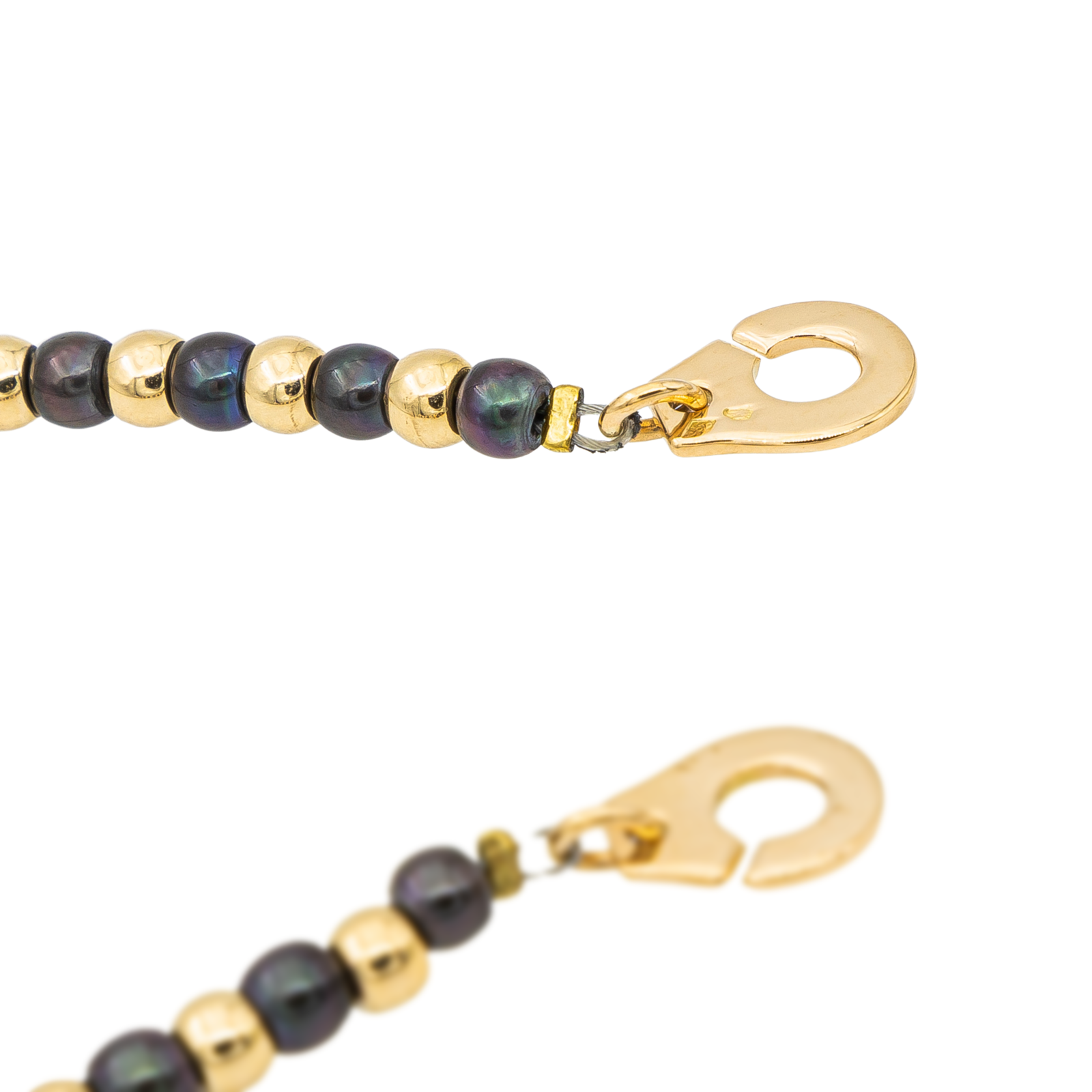 Dinh Van Yellow Gold Pearl Handcuff Necklace