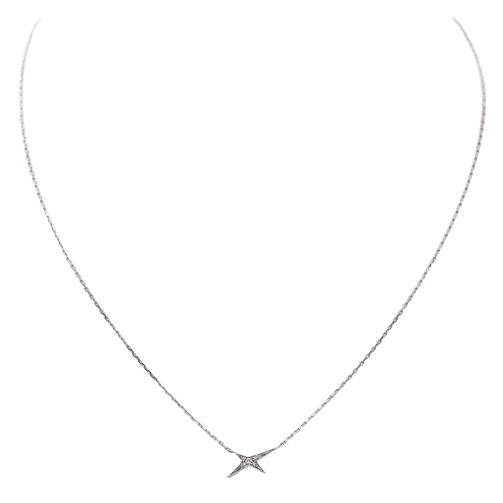 Mauboussin French Valentine Pendant Necklace White Gold Diamond