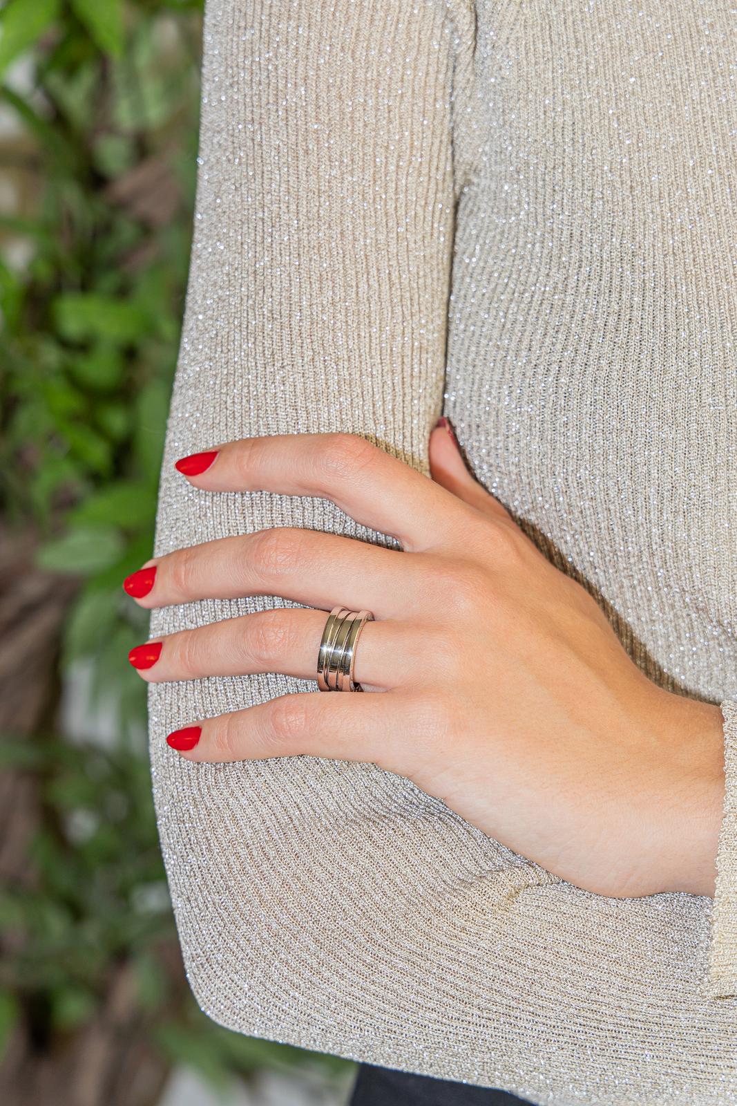 Bulgari Bague B.Zéro1 Or blanc