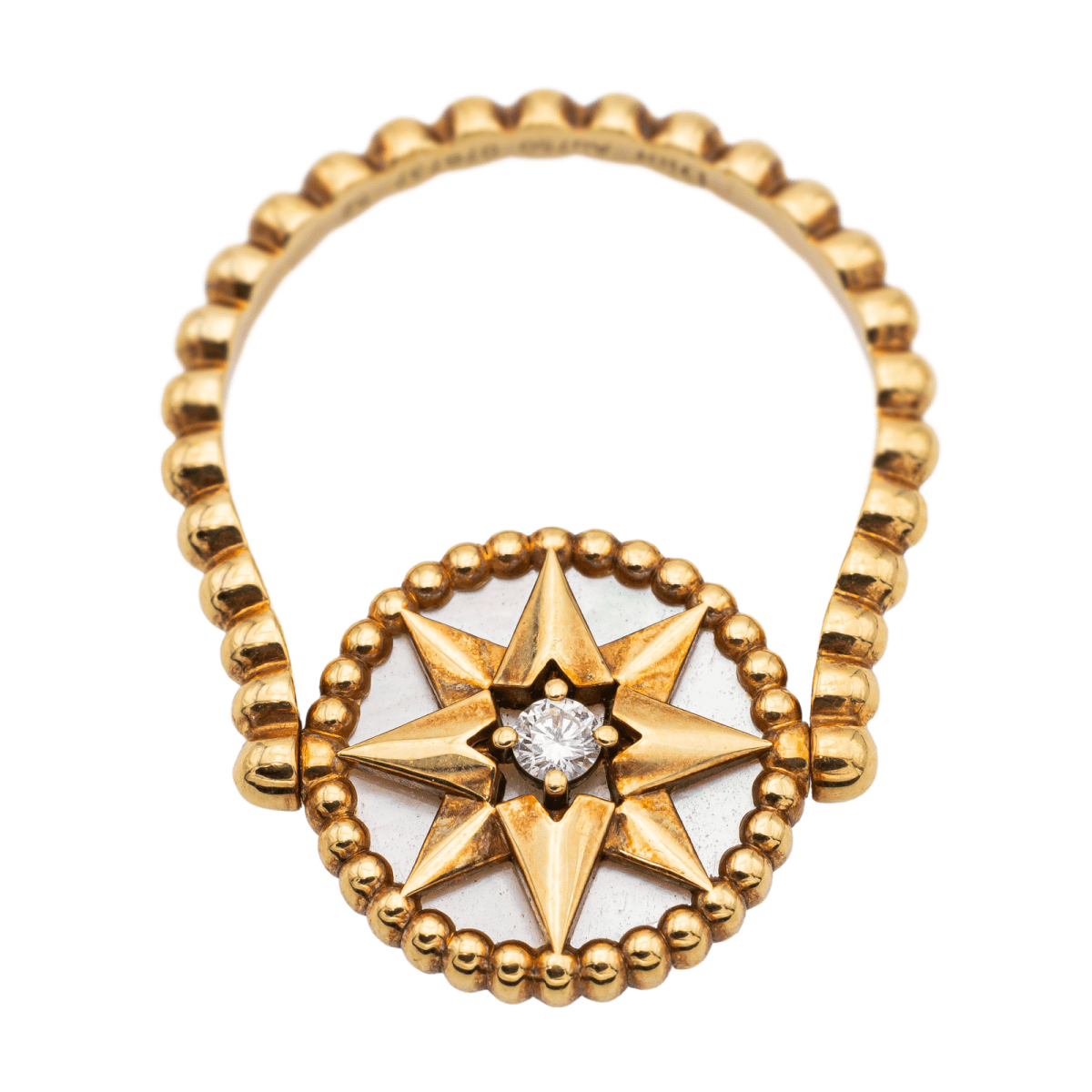 Dior Bague Rose des vents Or jaune Diamant - Maison Eloe