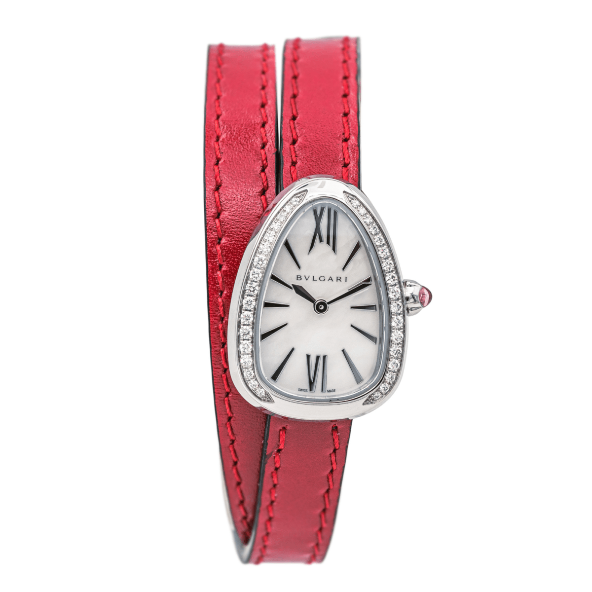 Bulgari Montre Serpenti Acier Diamant - Maison Eloe