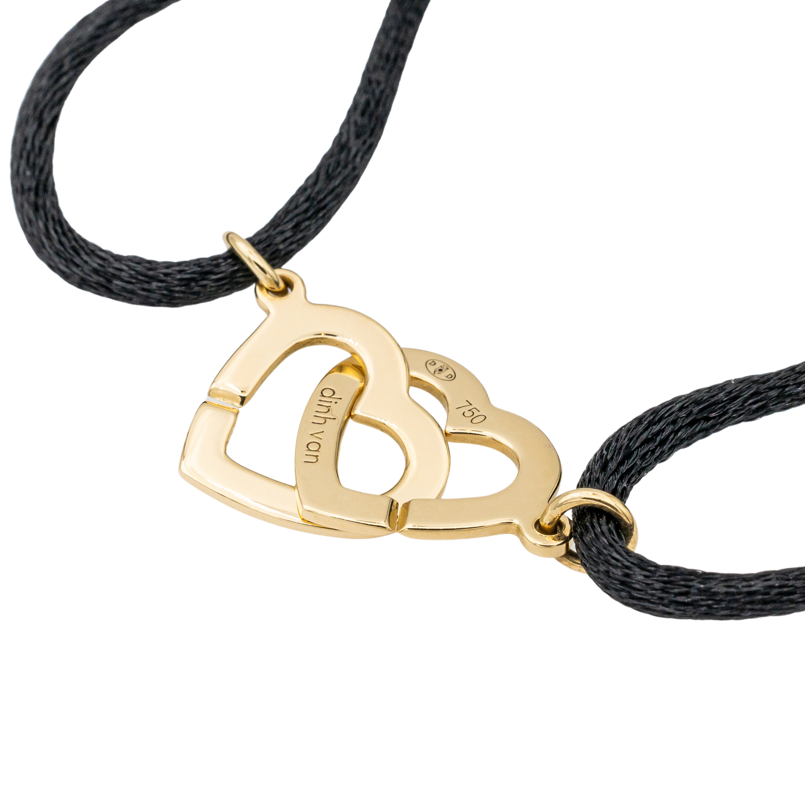 Dinh Van Bracelet Coeur Double cœur Or jaune