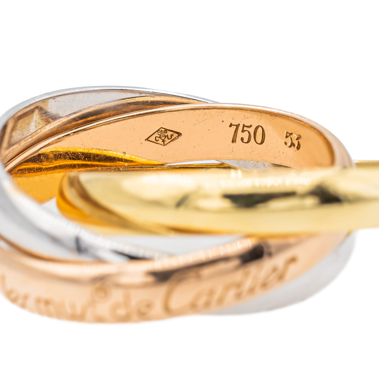 Cartier Trinity Alliance Ring Pink gold, Yellow gold, White gold