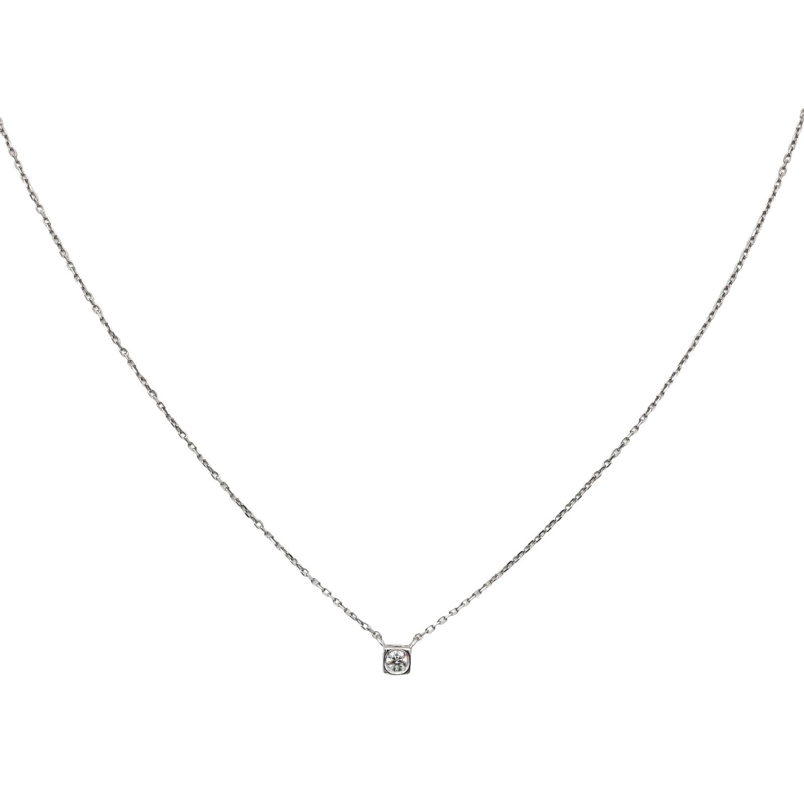 Dinh Van Le Cube Diamond Necklace White Gold Diamond